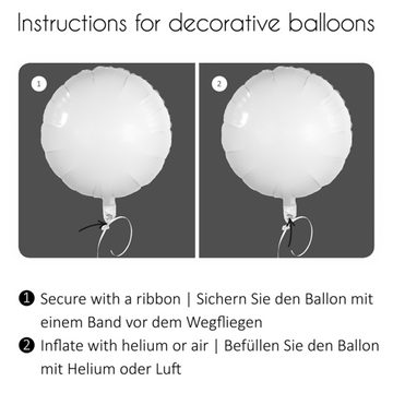 Grabo Folienballon Folienballon Airwalker - Braut Bride 132cm