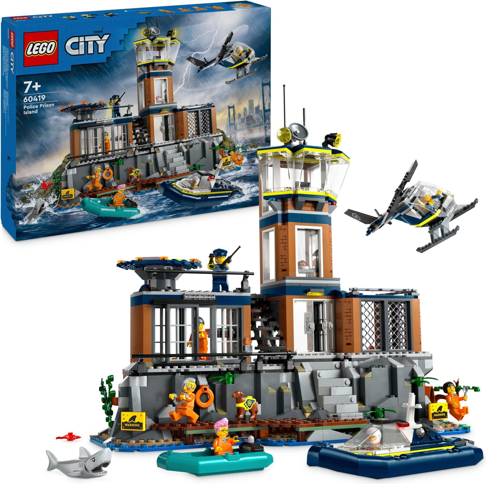 LEGO® Polizeistation auf der Gefängnisinsel (60419), LEGO City Konstruktion günstig online kaufen