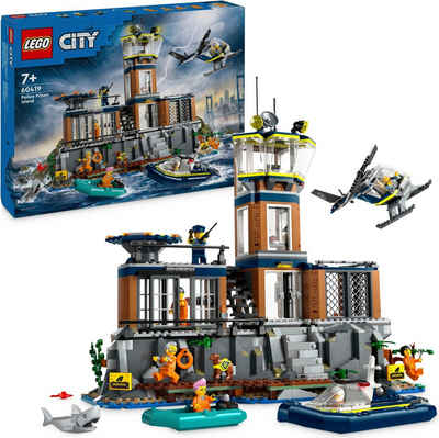 LEGO® Konstruktionsspielsteine Polizeistation auf der Gefängnisinsel (60419), LEGO City, (980 St), Made in Europe