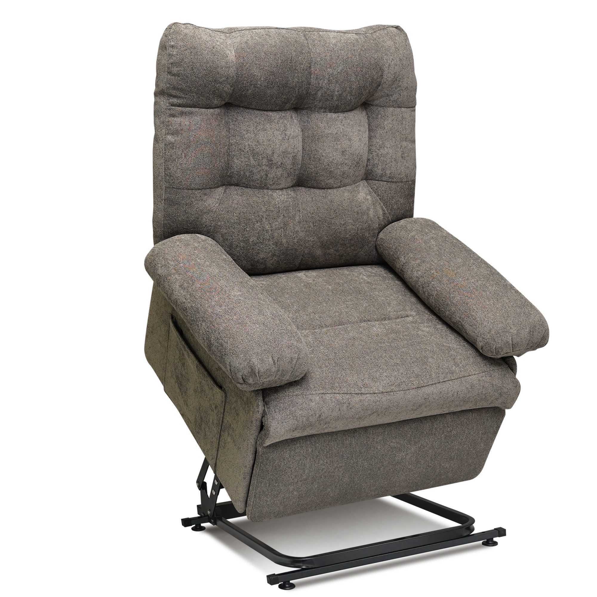 FLEXISPOT Sessel verstellbarer Einzelsesse, Elektrischer Relaxsessel, Fernsehsessel (Alles in einer Box, mit Liegefunktion & Aufstehhilfe, mit Seitentasche), 3-Motor Aufstehsessel, Einfache Bedienung