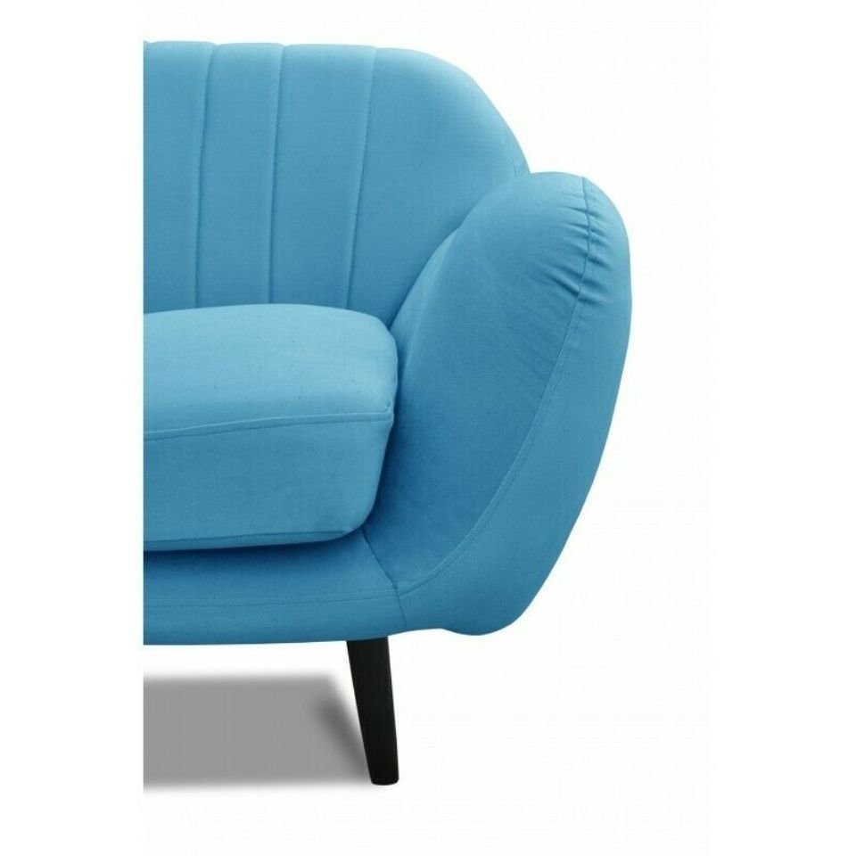 Office Hellblau Couch Designer Europe Blaues Büro Sofa 2 Made Stoffsofa Polster JVmoebel Sitzer in Couch,