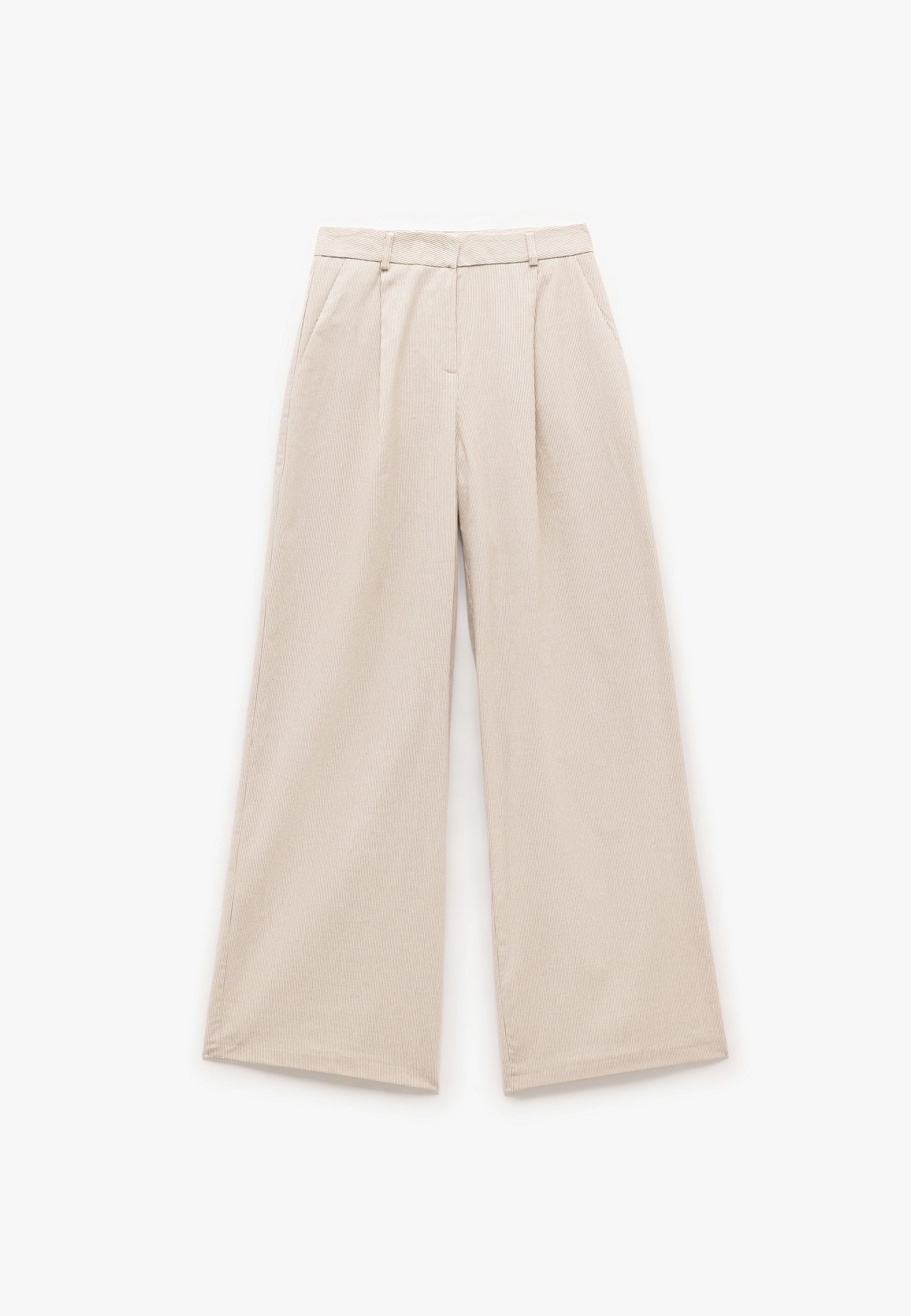 Palazzohose Normale Leibhöhe Wide Leg Palazzohose