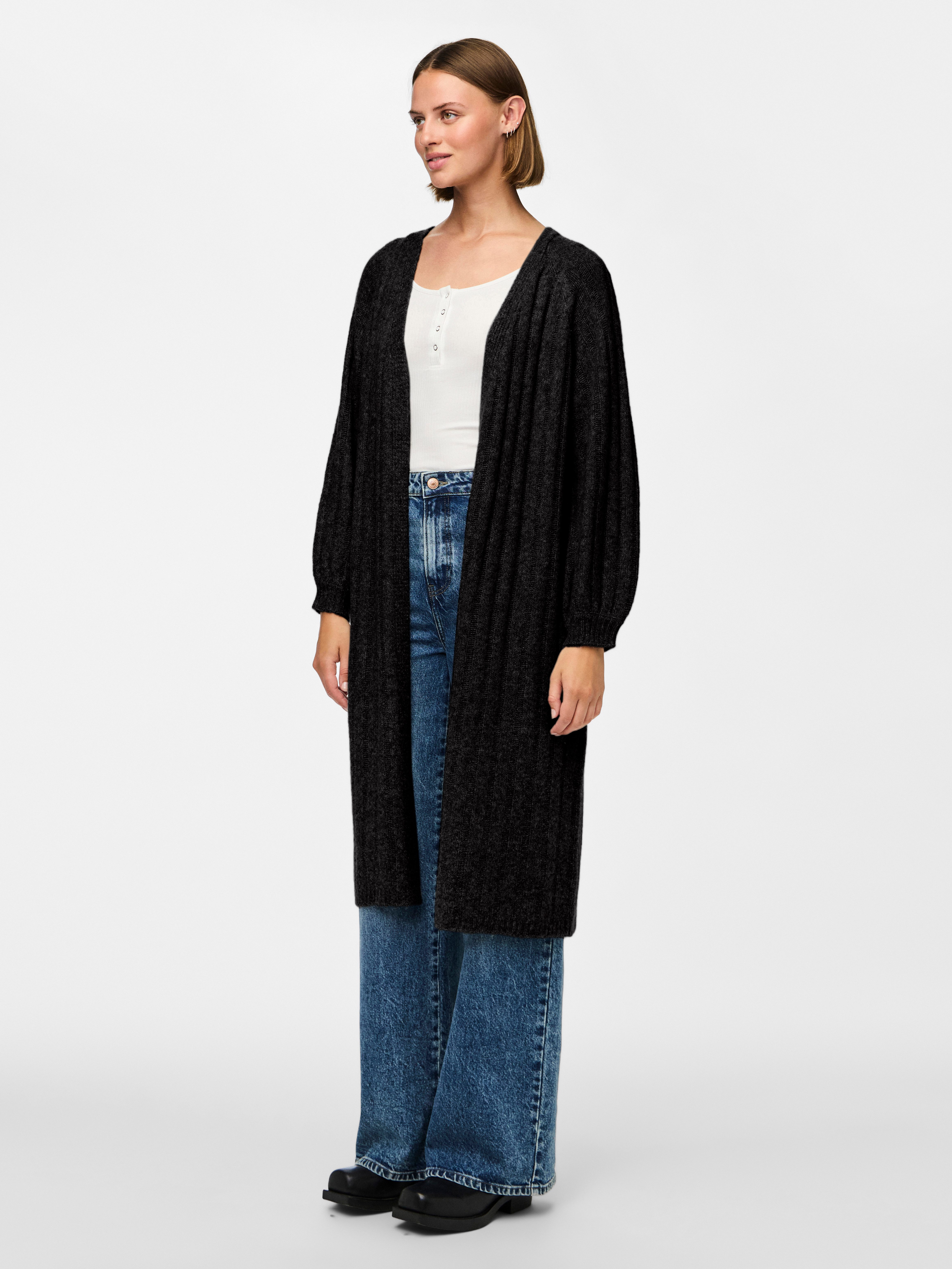 pieces Strickjacke PCMAGGY LS LONG KNIT günstig online kaufen