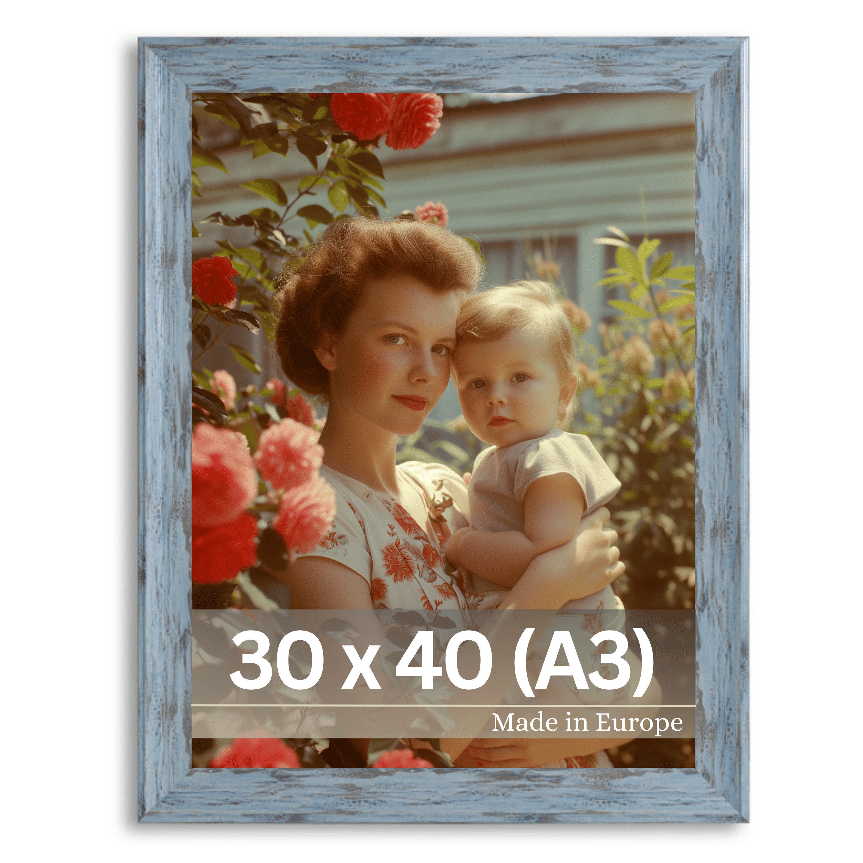 Victor (Zenith) Bilderrahmen Vincent, Bilderrahmen 30x40 cm Grau A3, Vintag günstig online kaufen