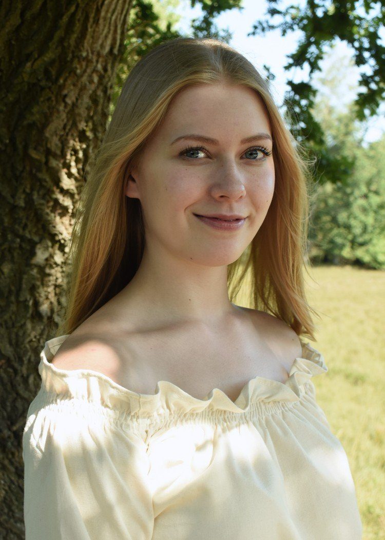 Battle Merchant Burgfräulein-Kostüm Markt-Mittelalter Bluse oder Piratenblu günstig online kaufen