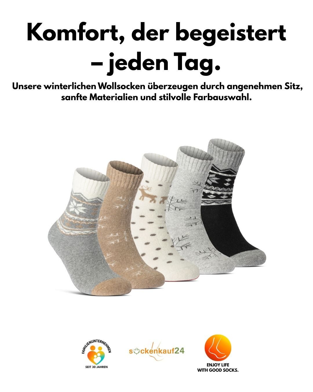 sockenkauf24 Thermosocken Damen Wintersocken warme Wollsocken Vollfrottee mit Komfortbund 5 Paar (Sortierung1., 35-38) warme Haussocken - 37800