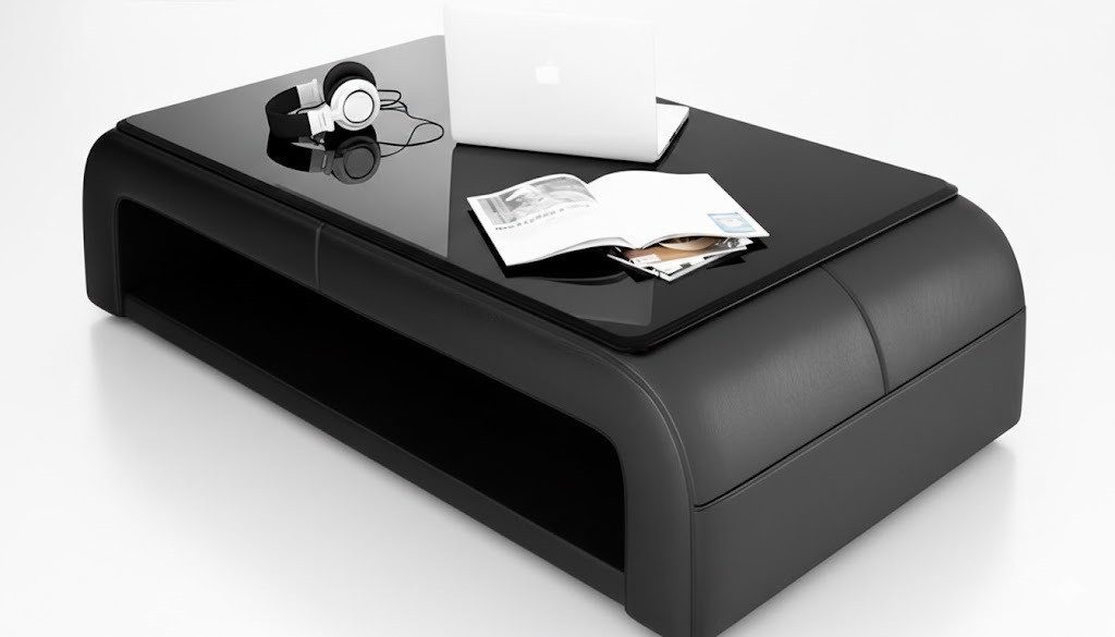 JVmoebel Couchtisch Ledertisch Glastisch Sofa Tische Couchtische Sofort (1-St)