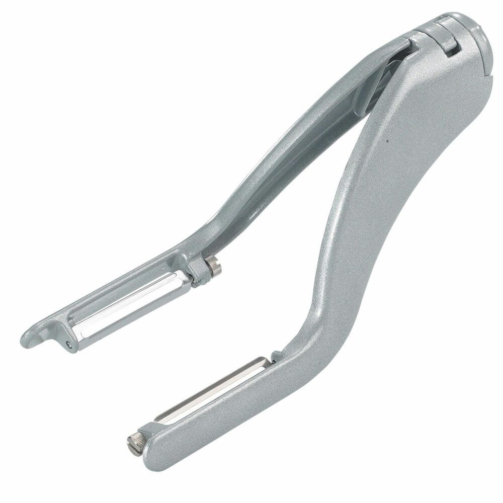 WESTMARK Sparschäler Peel-Star Alu, Gemüse- und Doppelschäler, Spargel-Schäler, Made in Germany, spülmaschinengeeignet, BPA-frei, lebensmittelecht