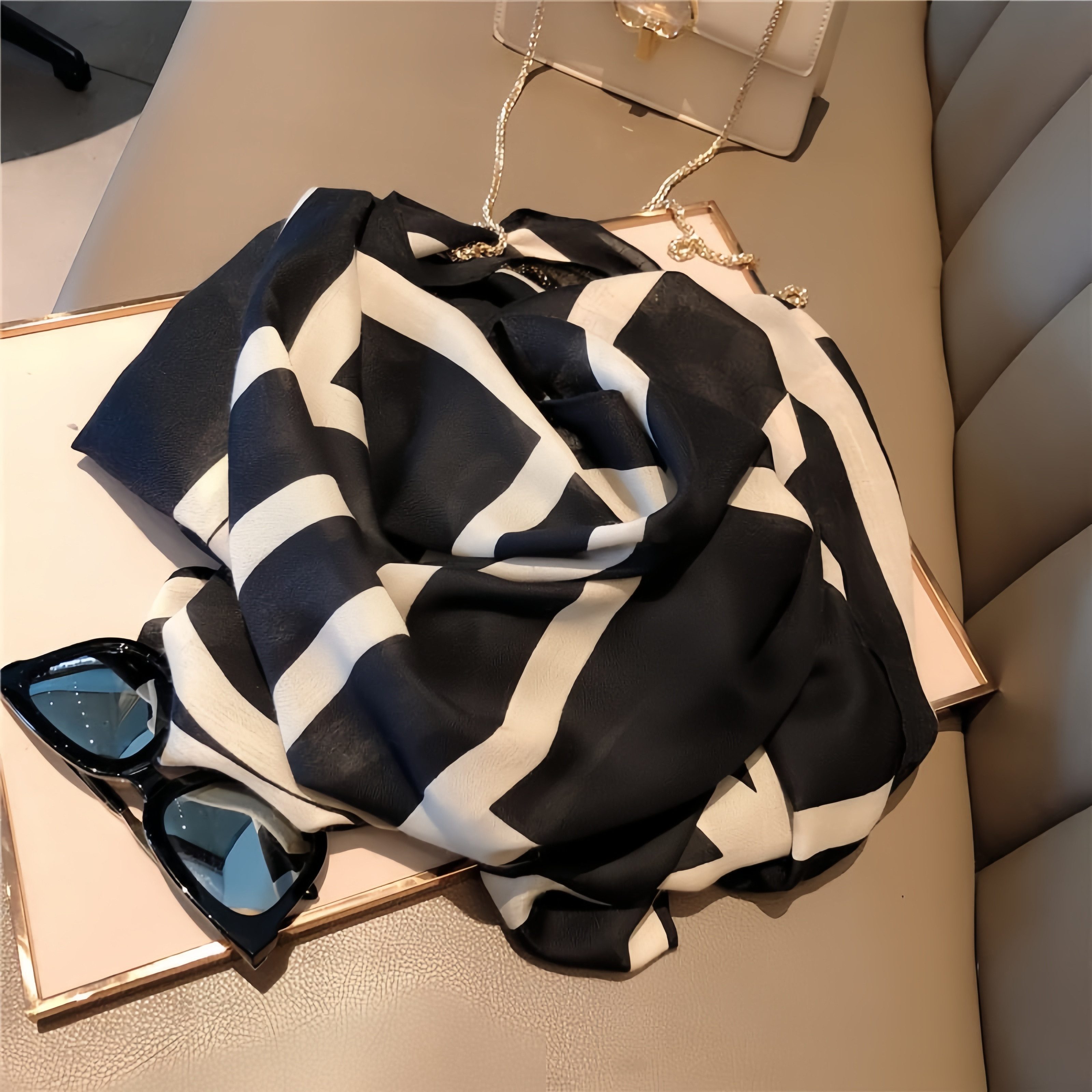 FOUORTUNATE-BEE Seidentunika Damen Schal & Kopftuch – Eleganter Winter Scha günstig online kaufen