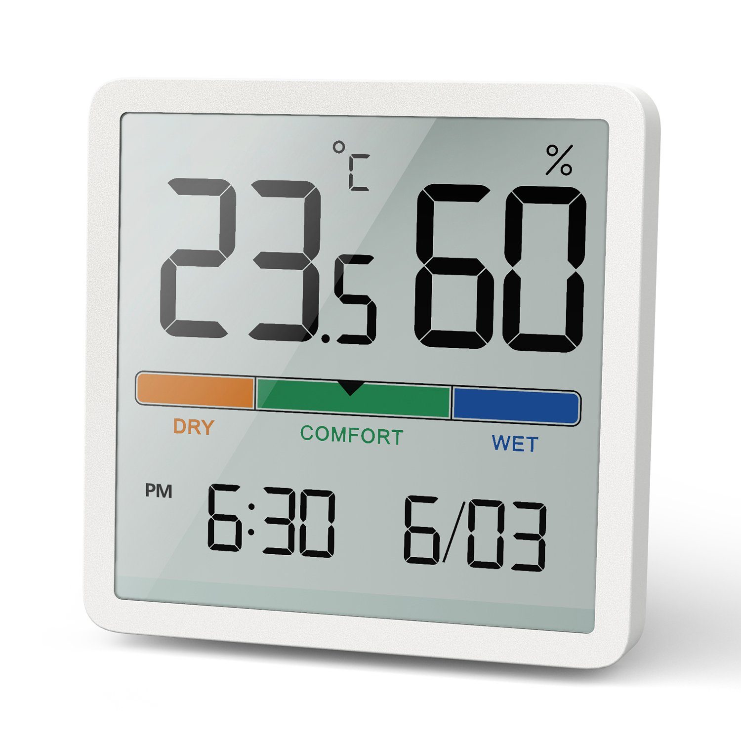GreenBlue GB380 Wetterstation (Digitales Thermometer Hygrometer Wetterstation Uhr)