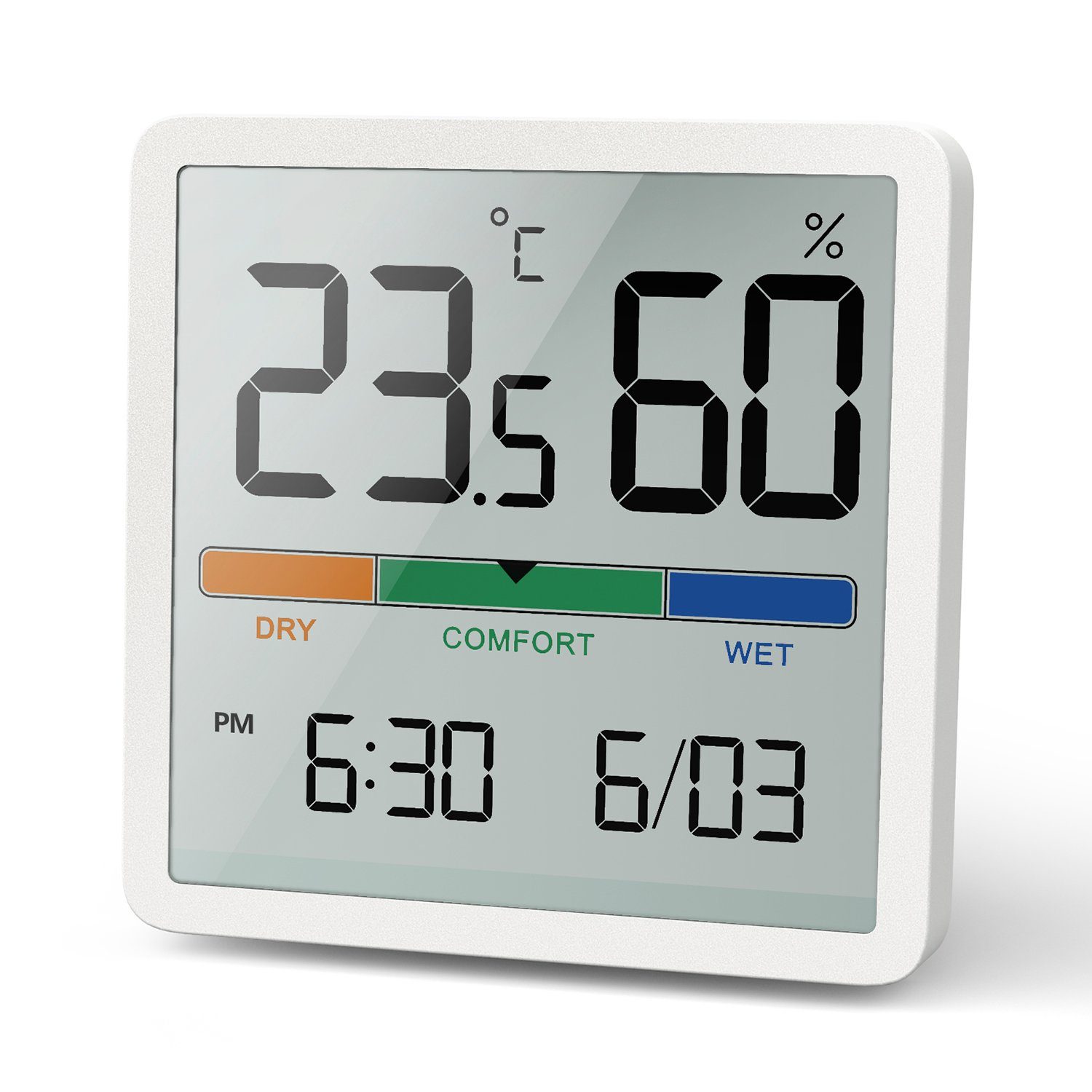 GreenBlue GB380 Wetterstation (Digitales Thermometer Hygrometer  Wetterstation Uhr)