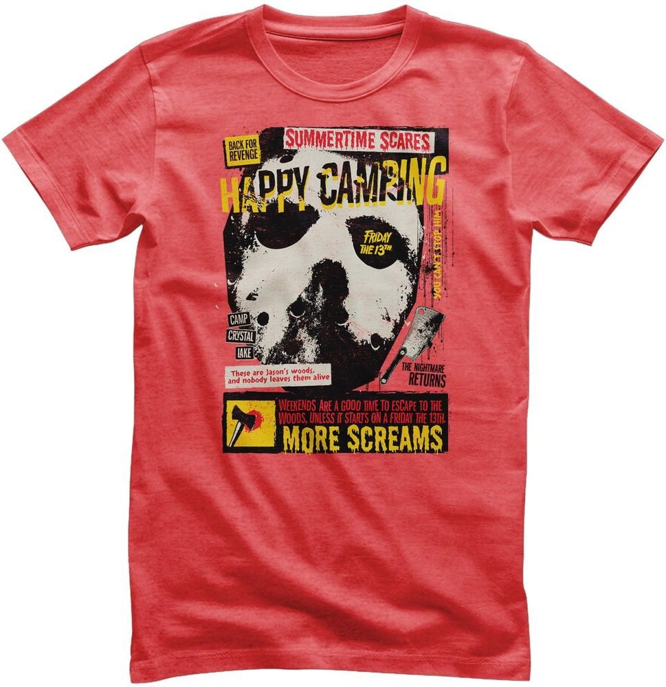 Friday the 13th T-Shirt Friday The 13th - Happy Camping T-Shirt
