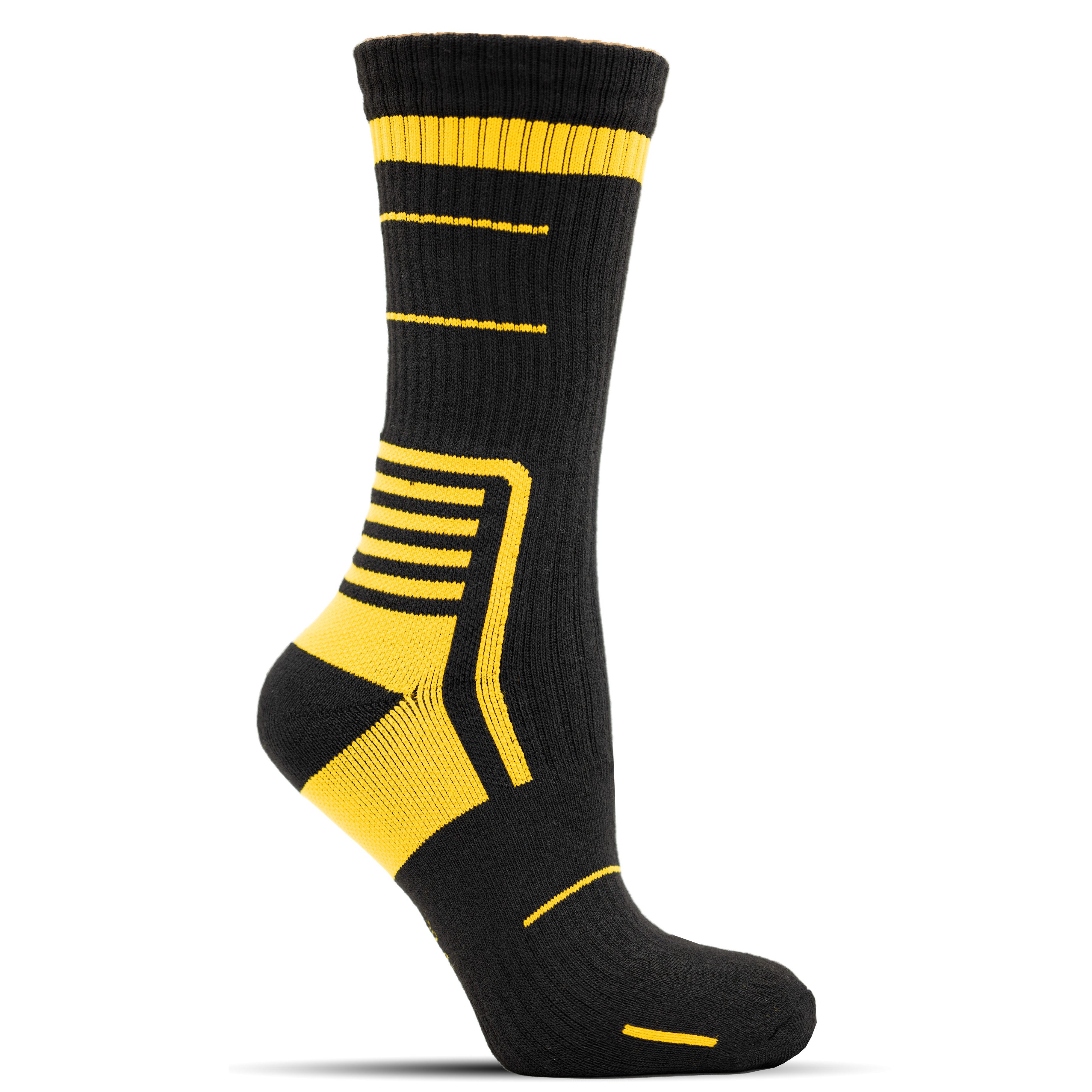 Frostfighter Arbeitssocken Thermo- Arbeitssocken für Herren (6-Paar) Frottee Innenfutter, Mittelfußgummi, Wintersocken für Arbeiter