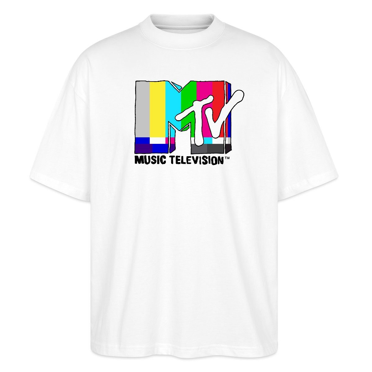 T-Shirt MTV Music Television TV-Statik-Logo Oversize Unisex T-Shirt