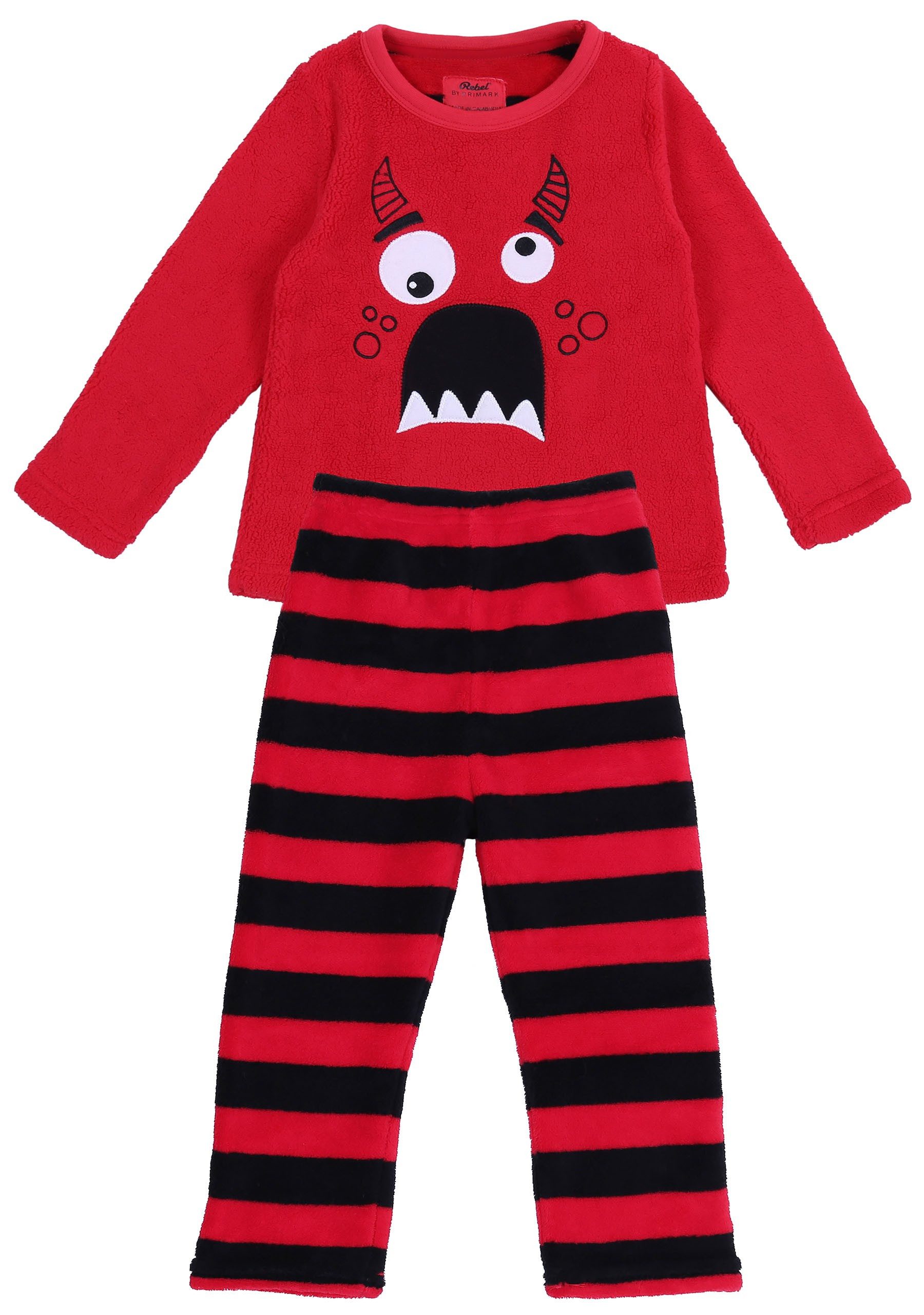 Pyjama Warmer gestreifter Schlafanzug 3-4 Jahre