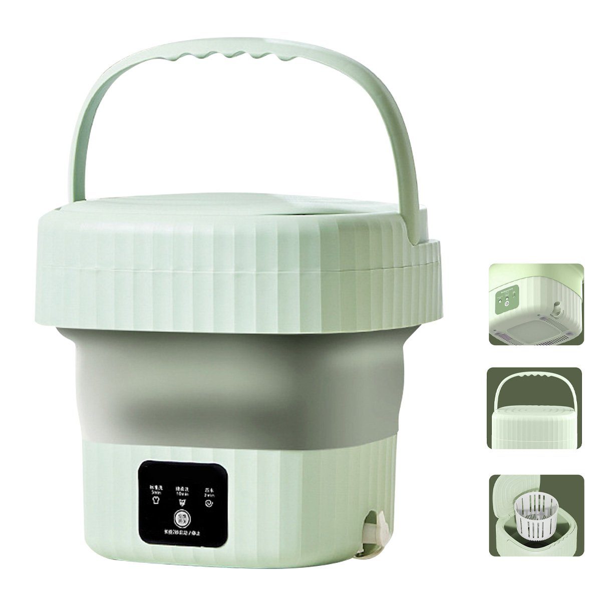 DOPWii Wäscheschleuder Mini Waschmaschine Faltbar,6L Wäschewanne,Für Babykleidung,Unterwäsche, 7200 U/min