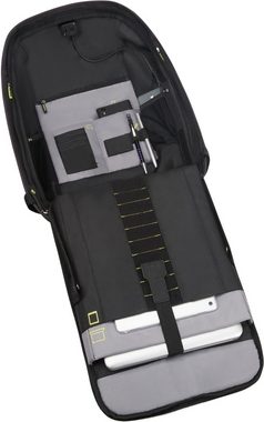 Samsonite Laptoprucksack Securipak, black steel, Freizeitrucksack Schulrucksack Cityrucksack USB-Schleuse