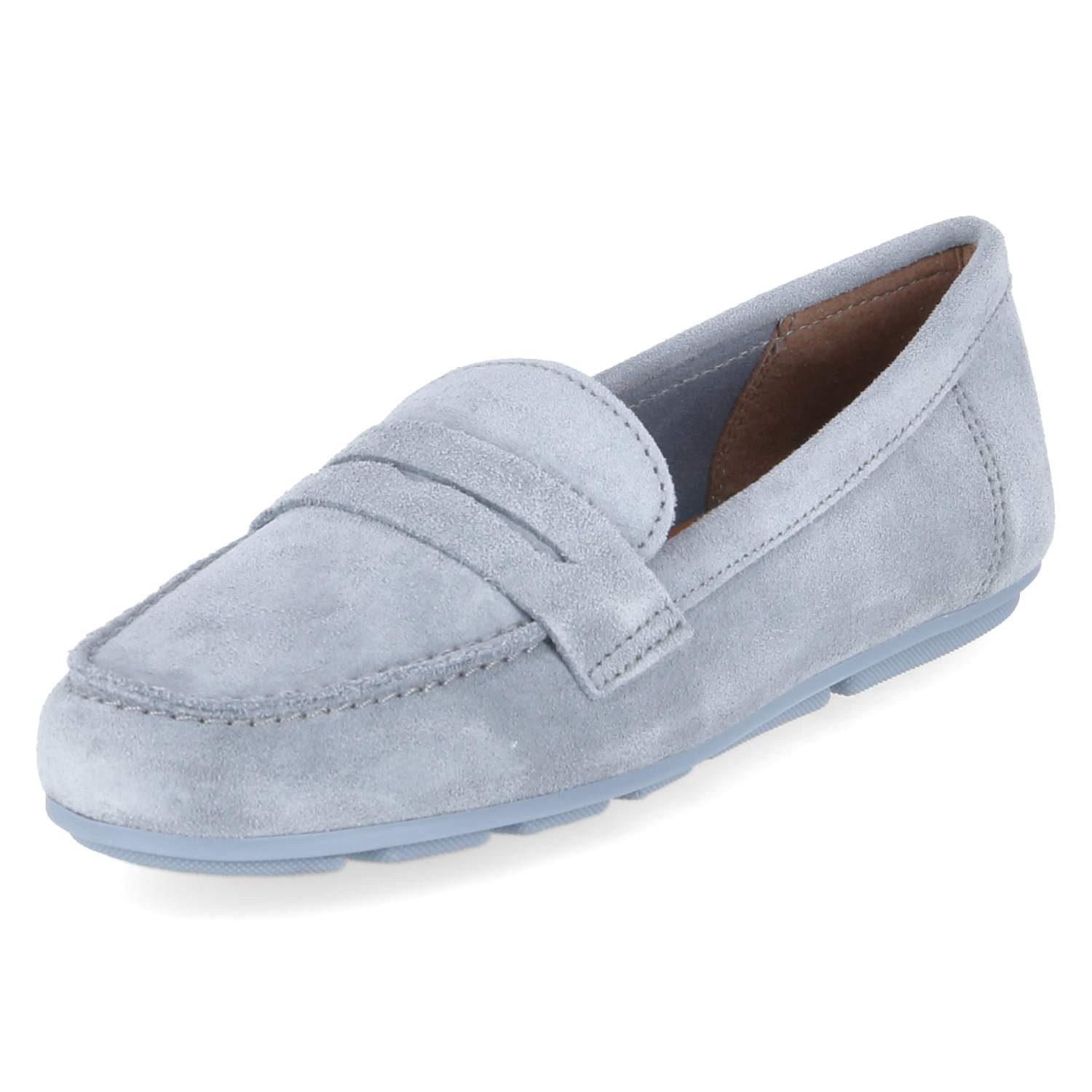 Tamaris Tamaris 1-24203-46-812 Damen Rauleder hellblau Slipper günstig online kaufen