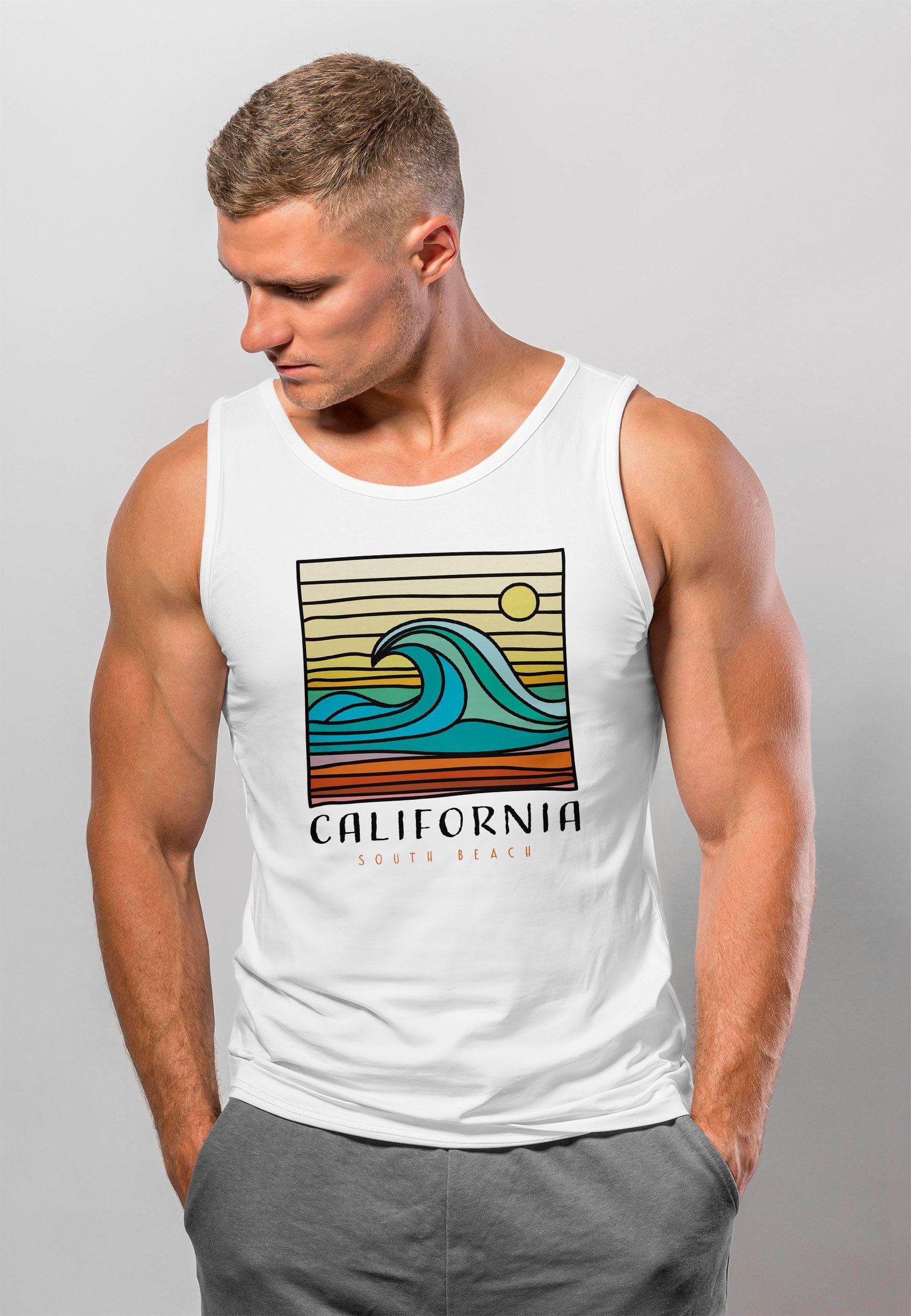 Neverless Tanktop Herren Tank-Top California South günstig online kaufen