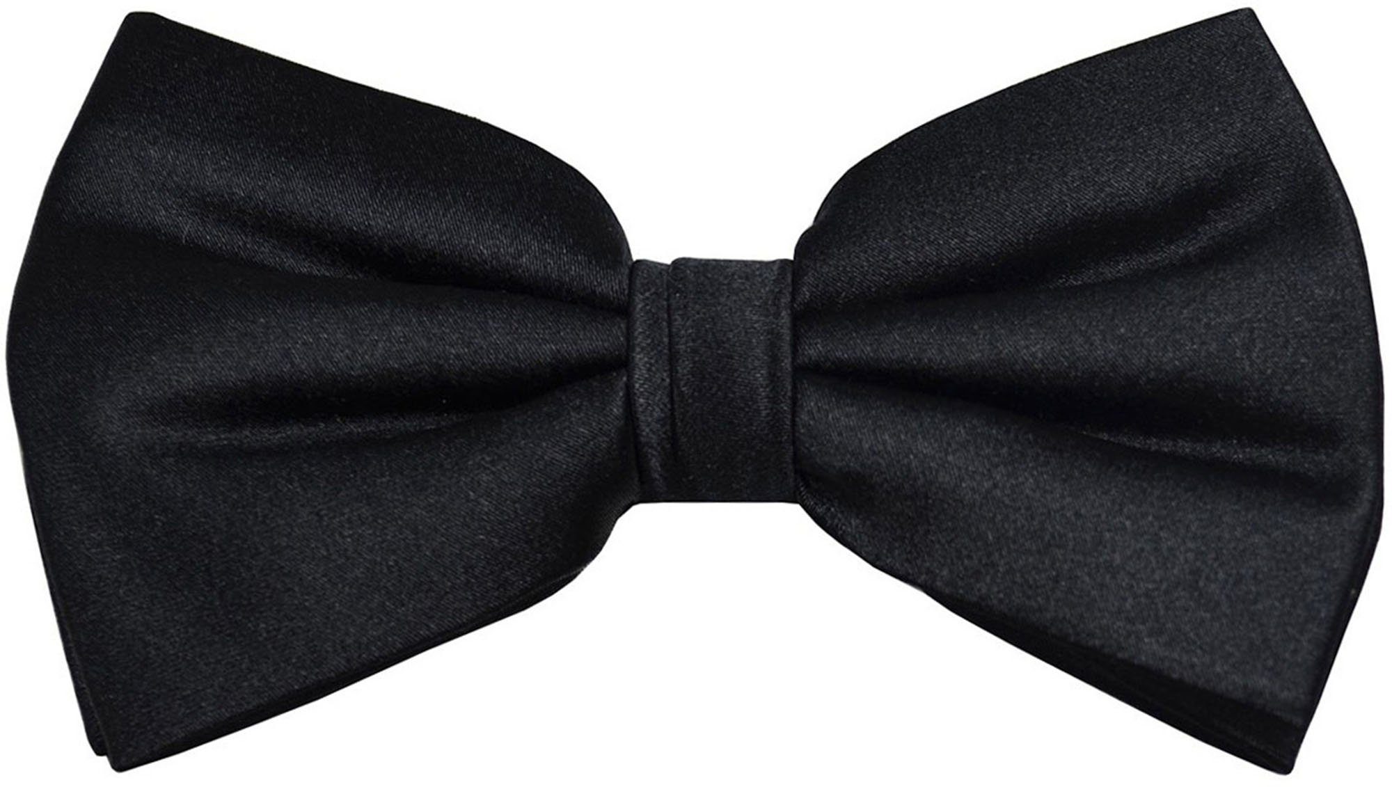 Paul Malone Fliege Herren Schleife modern elegant uni satin einfarbig Fliege-952 (mit Karton), schwarz. € 19,90