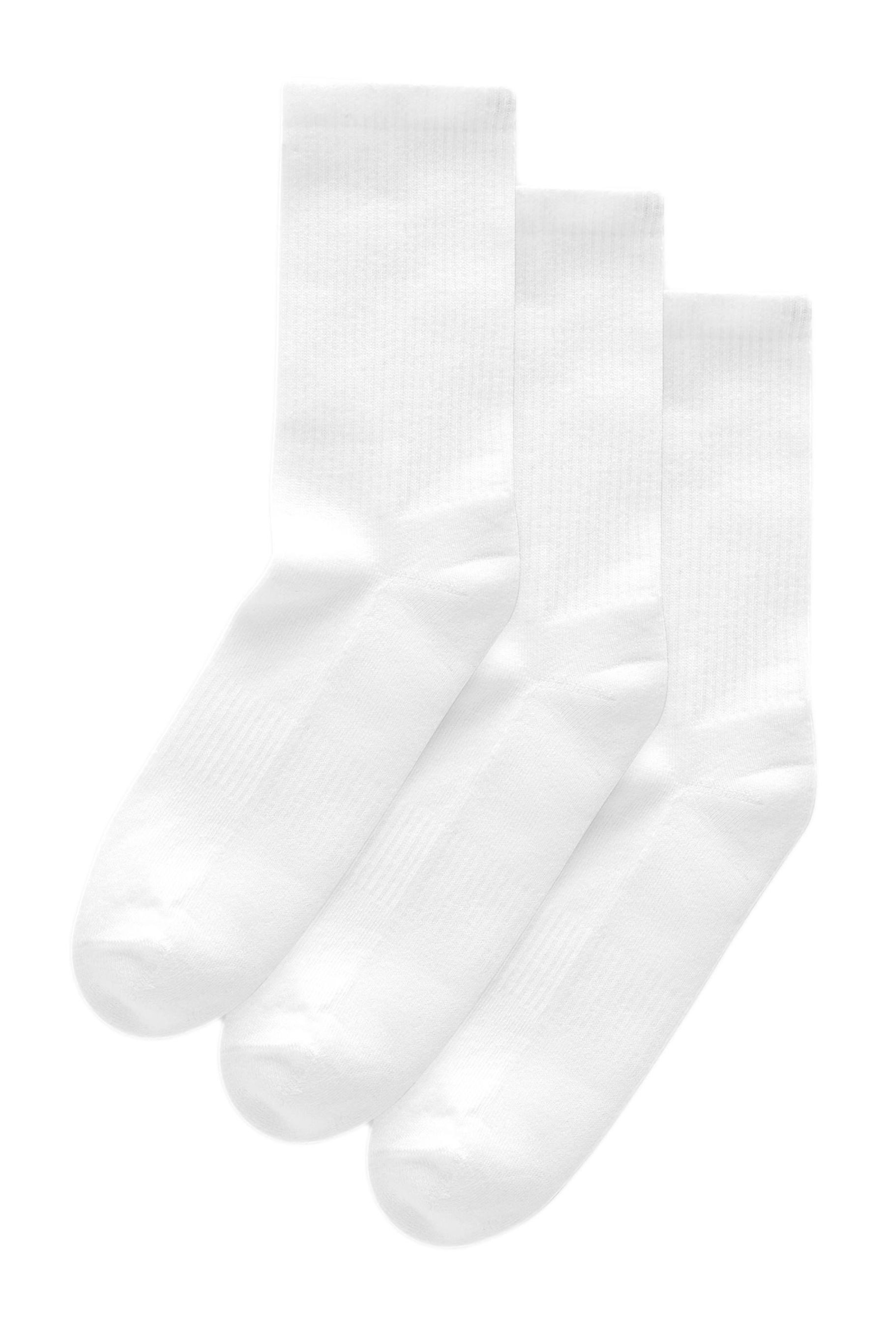 Next Kurzsocken 3x Gepolsterte Rippsöckchen mit Fußgewölbestütze (3-Paar)