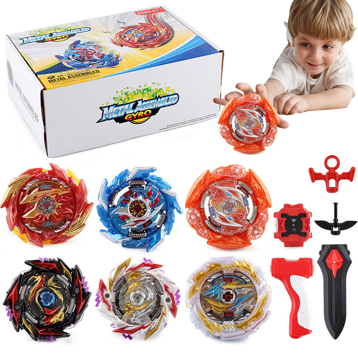 Kreisel Battle Beyblade Spielzeugset, Geschenk für Kinder, Gyroskop-Gruppe