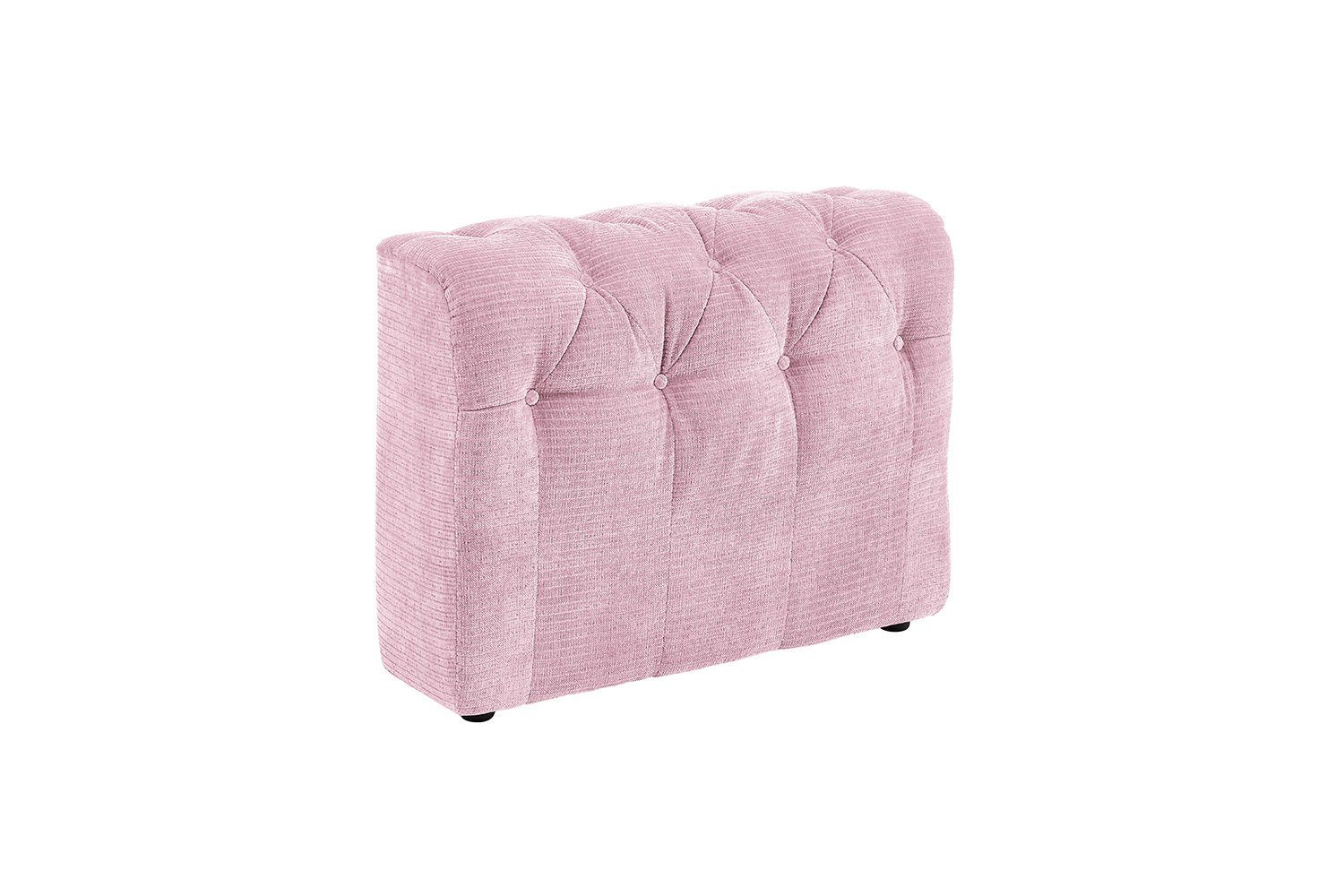 KAWOLA Sofaelement SEPHI, Sitz- oder Seitenelement Cord Vintage, versch. Ausführungen u. Farben rosa