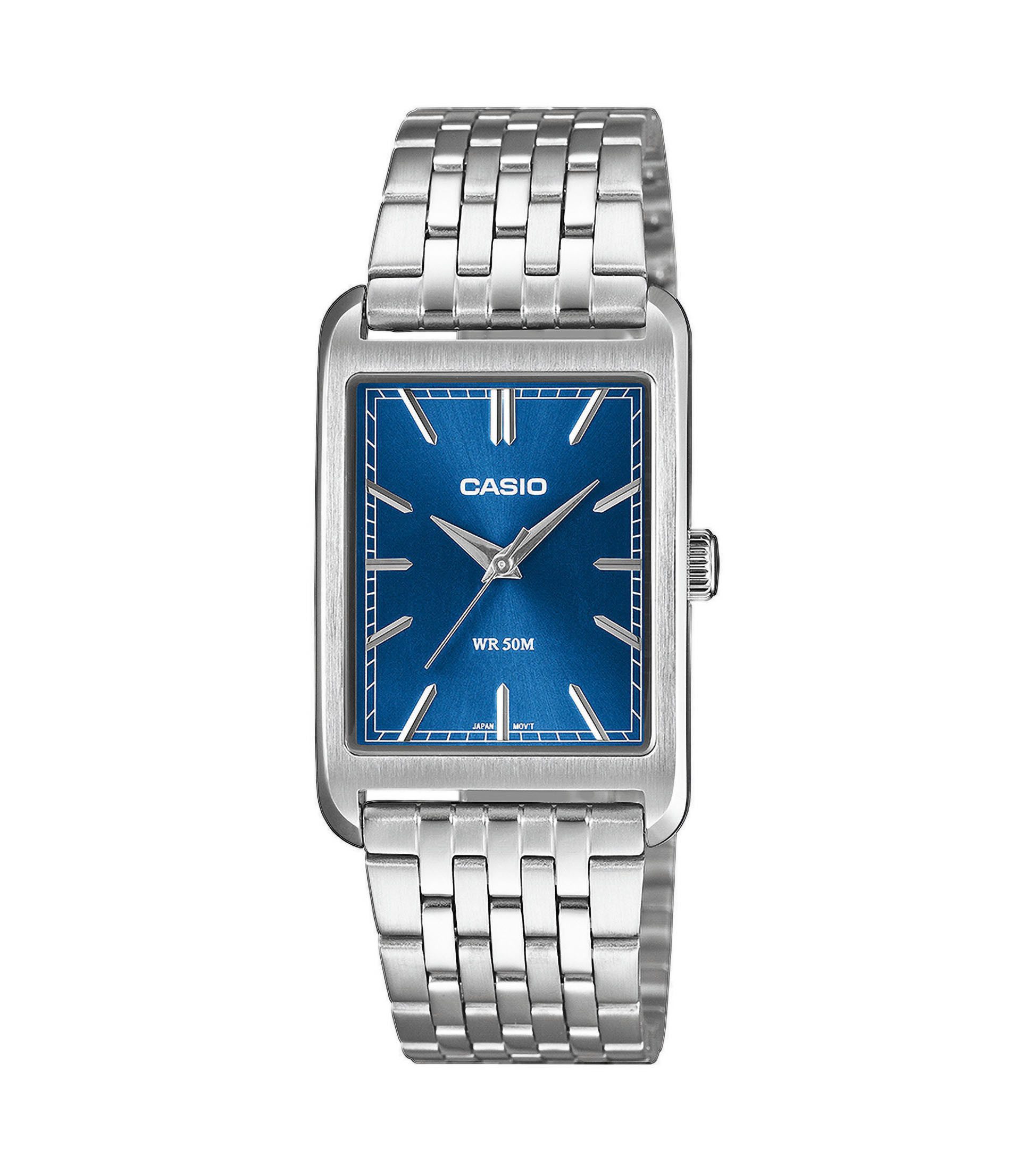 CASIO TIMELESS COLLECTION Quarzuhr MTP-B215D-2AVER, Armbanduhr, Herrenuhr, Edelstahlarmband, analog