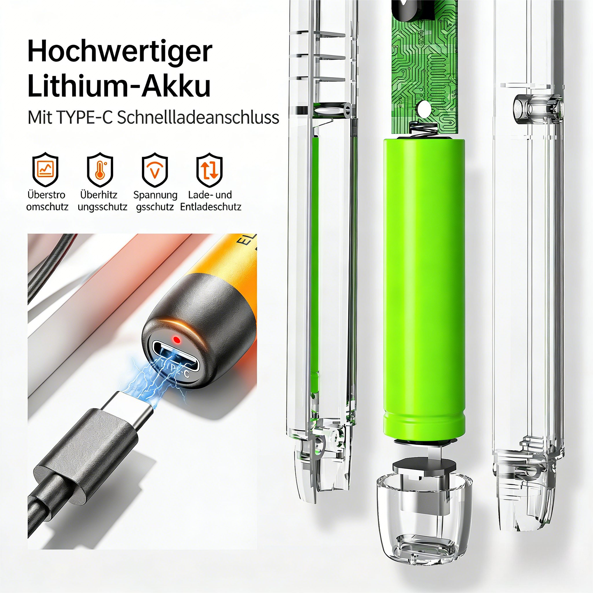 ibettertec Elektro-Schraubendreher 100-in-1 Elektro-Schraubendreher,Akku-Schrauber,Werkzeugset, (Wiederaufladbar,Tragbar/Sicher, Geeignet für Reparatur für iPho – Bild 4 von 5