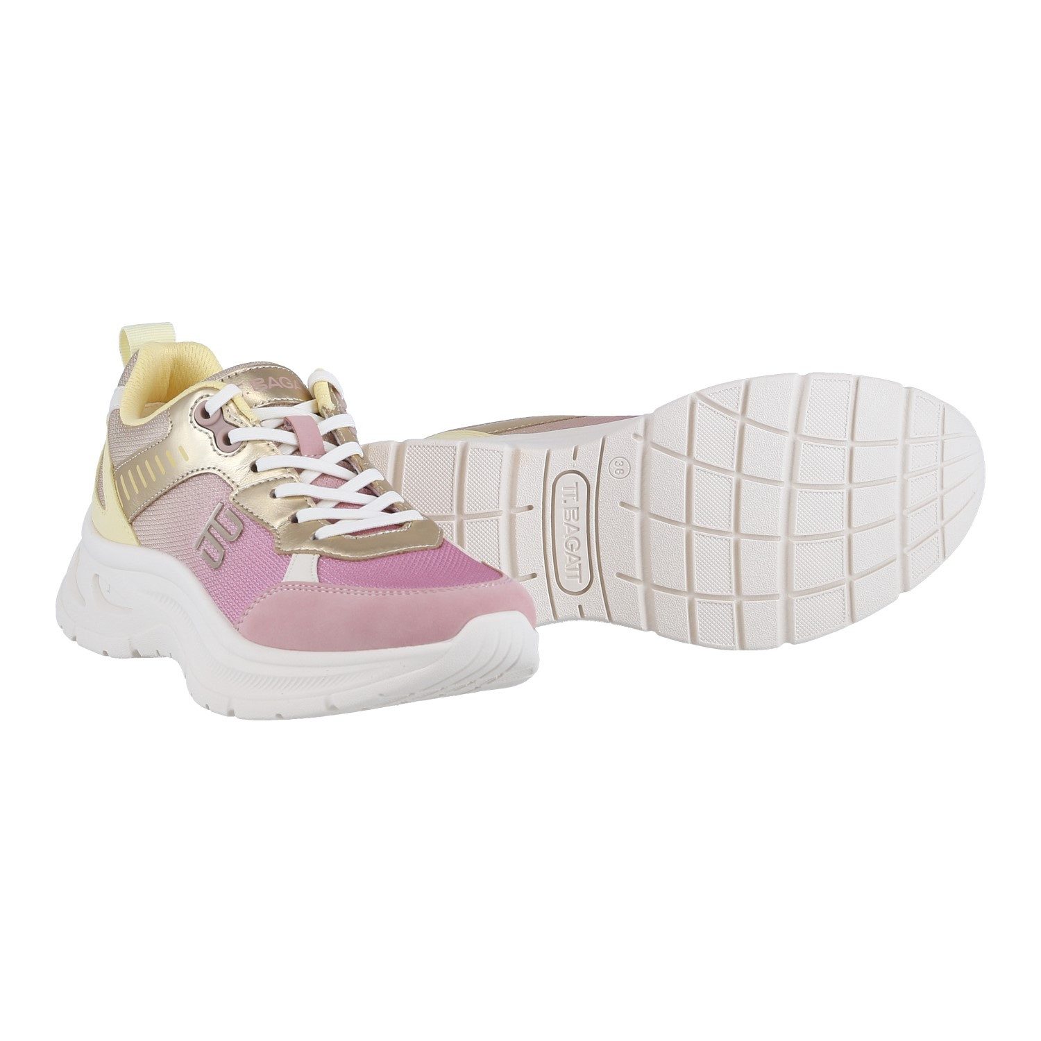 BAGATT D31-AR703 pink/gold Damen Sneaker