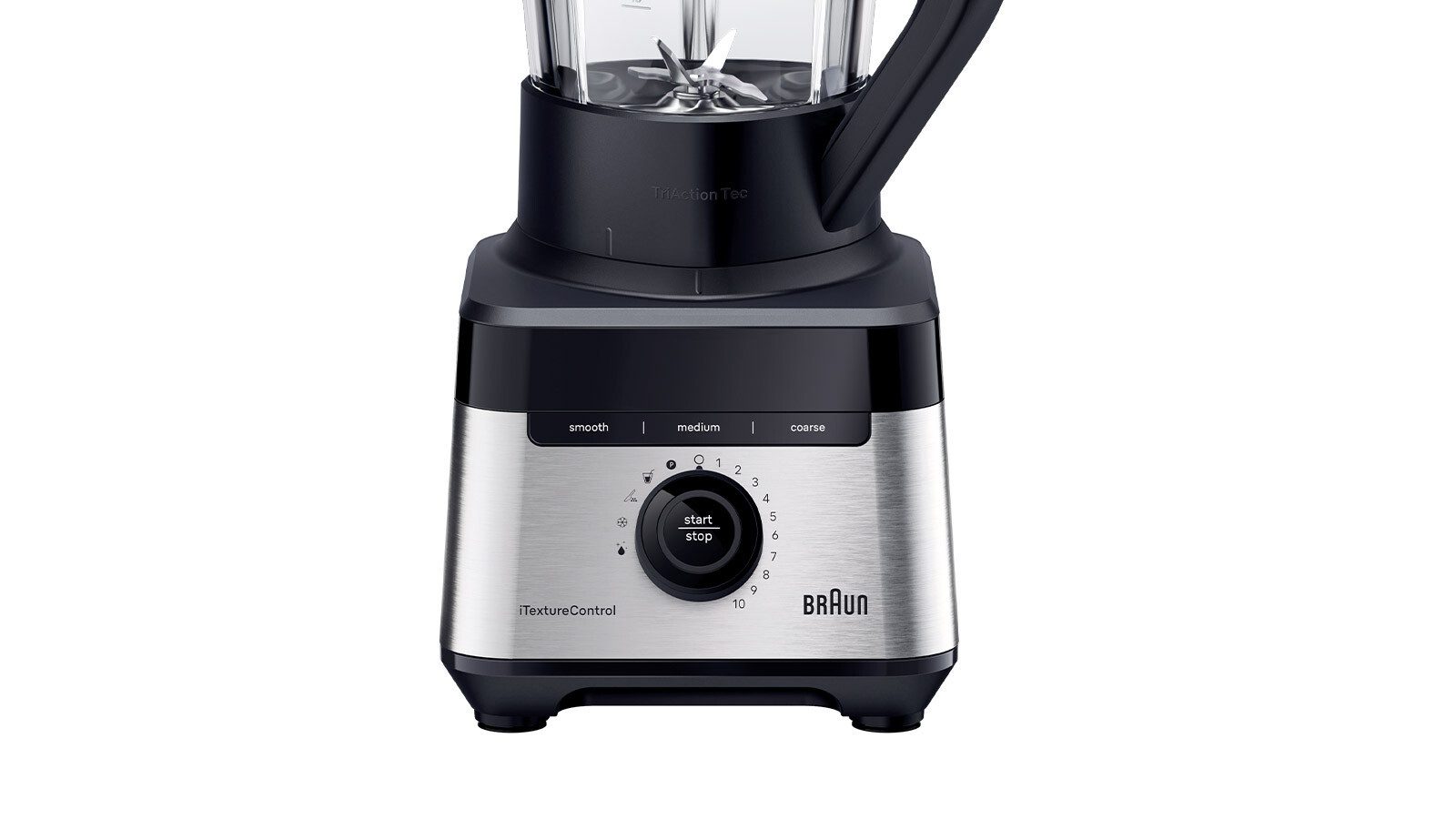 Braun Standmixer PowerBlend 7 JB 7551 BK - 1400W, Hochleistungsmixer, 9 Programme, 2 L, 1400 W, 30.000 U/min, 10 Geschwindigkeiten, Metallkupplung, spülmaschine – Bild 4 von 5