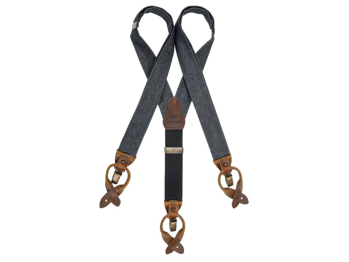 Sir Redman Hosenträger Work Holländer Y-Form Leder, 35mm Trägerbreite, 130c günstig online kaufen