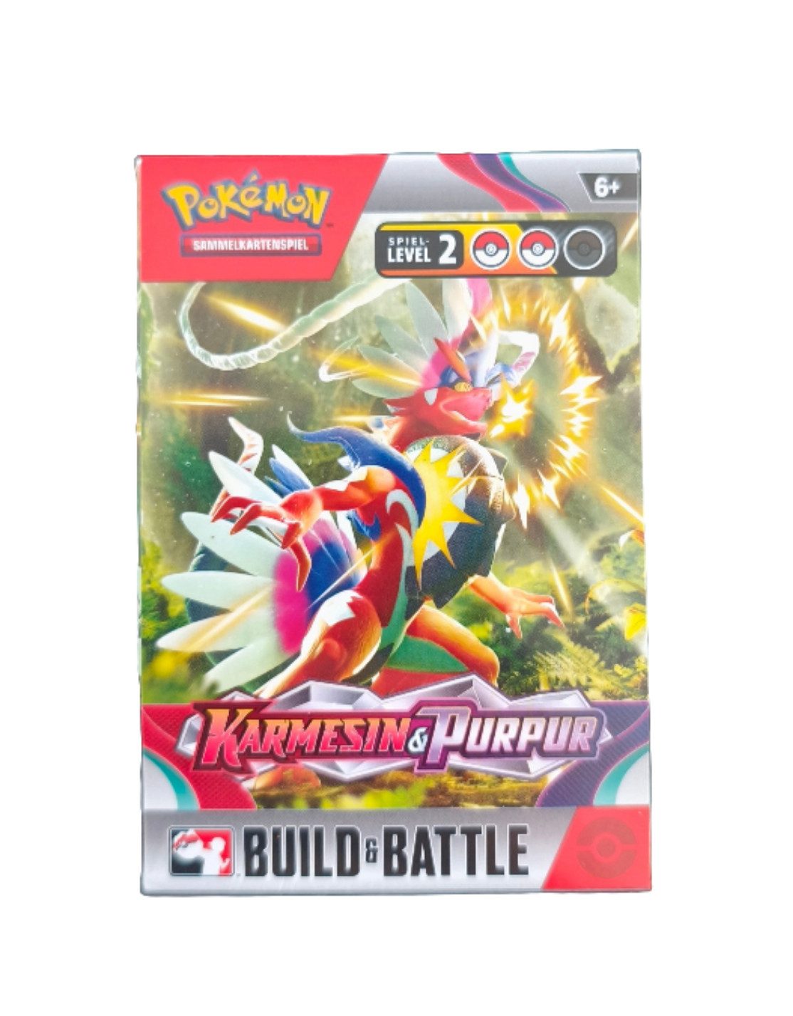 The Pokémon Company International Sammelkarte Pokémon Karmesin & Purpur Prerelease Set - 4 Booster Packs + Promo