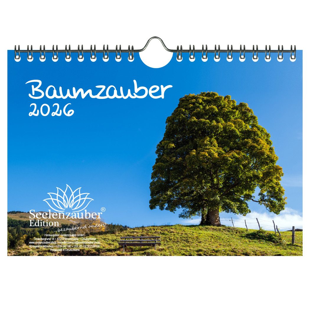 Seelenzauber Wandkalender Baumzauber DIN A5 Календари für 2026 Baum Bäume Wald Natur
