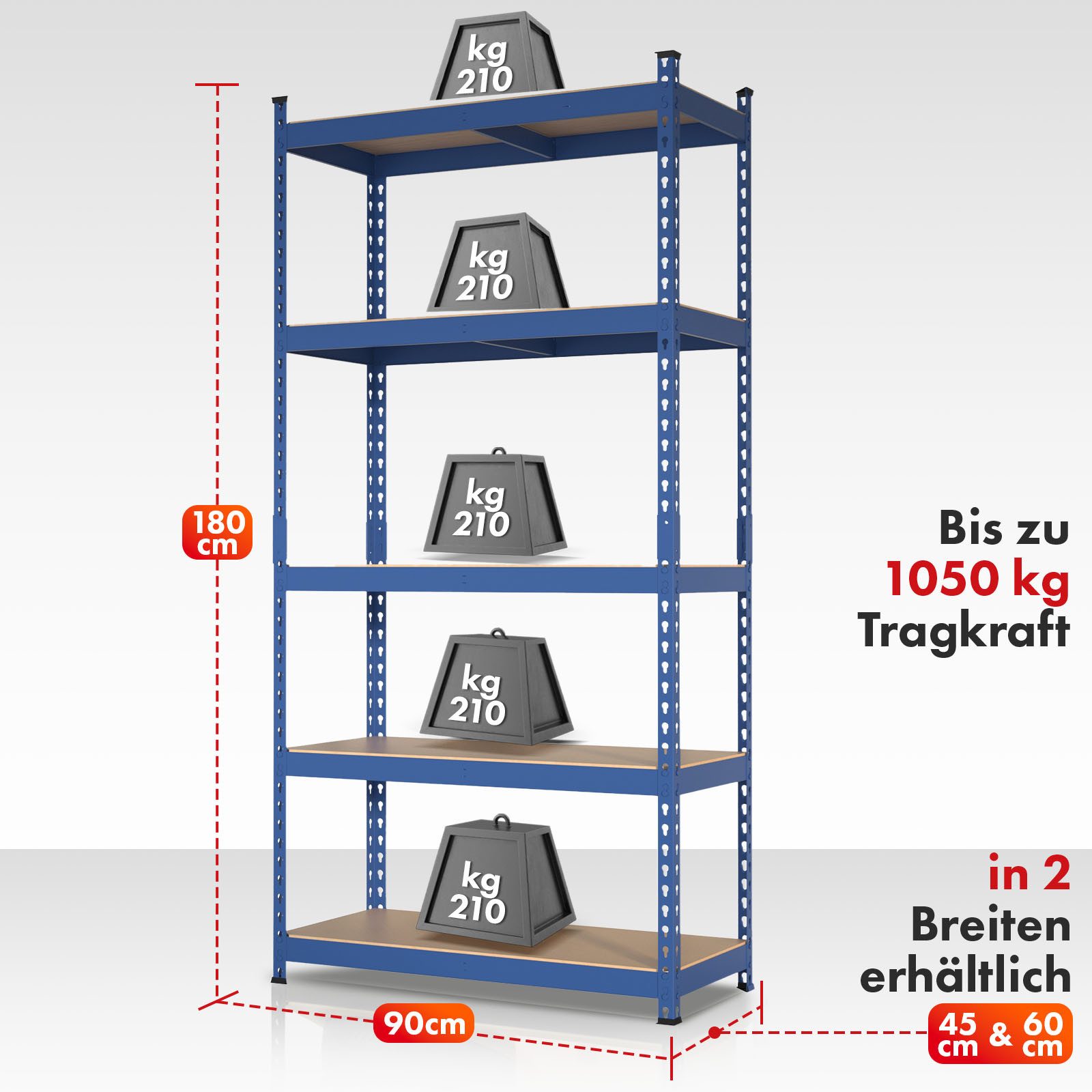 Floordirekt Schwerlastregal Rhino, Innovatives Stecksystem, Vielseitige Grö günstig online kaufen