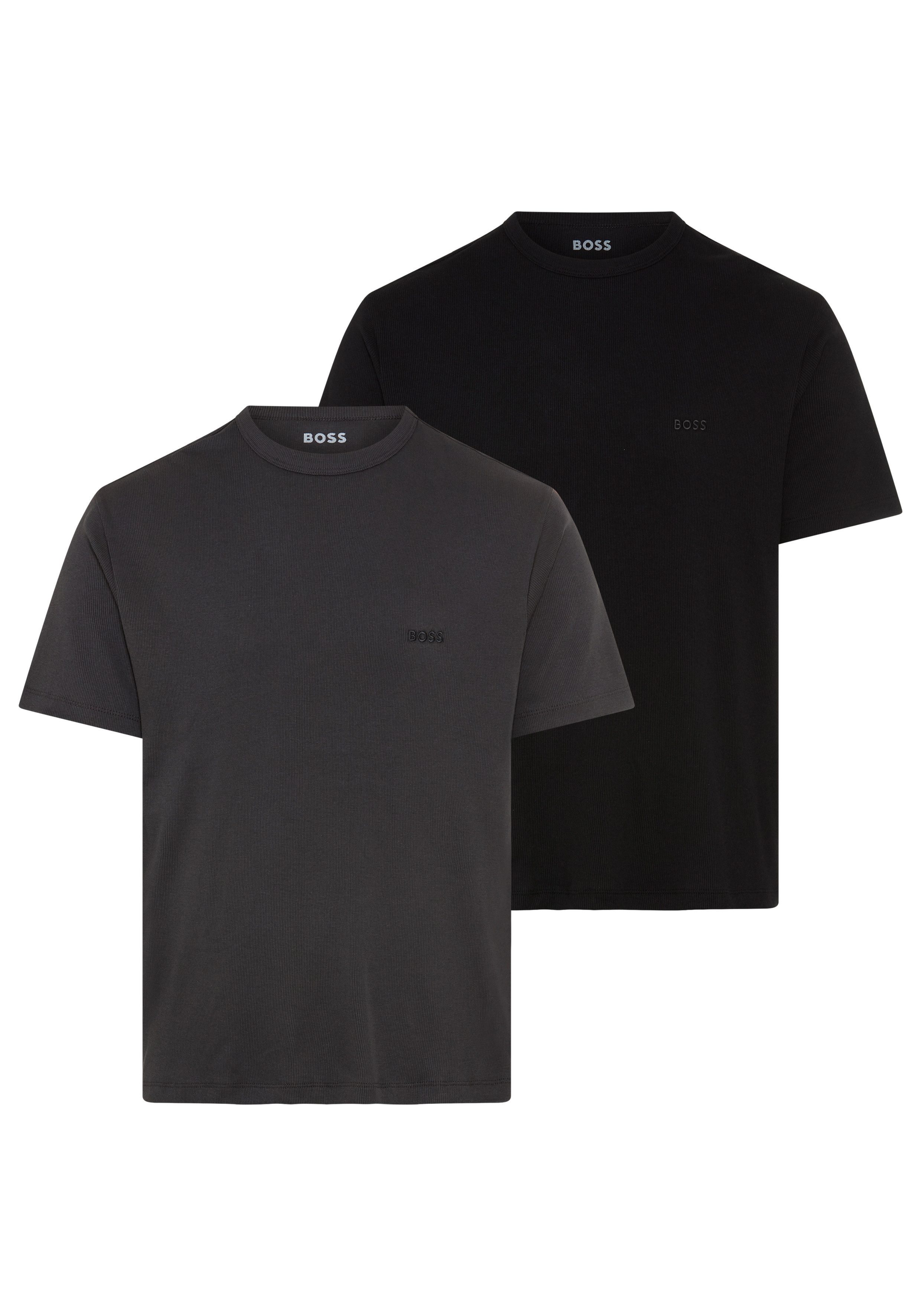 BOSS T-Shirt Ton in Ton Stickerei