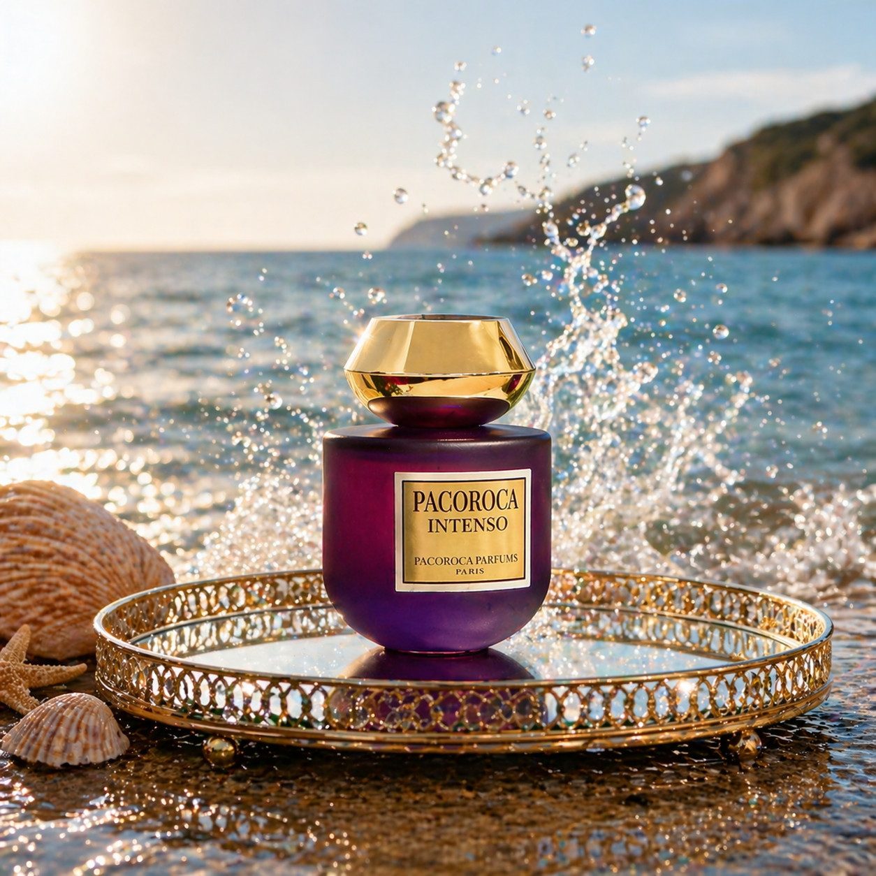 PACOROCA PARIS Eau de Parfum Pacoroca Intenso Herrenduft Fruchtig Blumen aus Paris 100 ml, Hergestellt Paris Luxuriöser Herenduft, langanhaltend, edle Verpackung