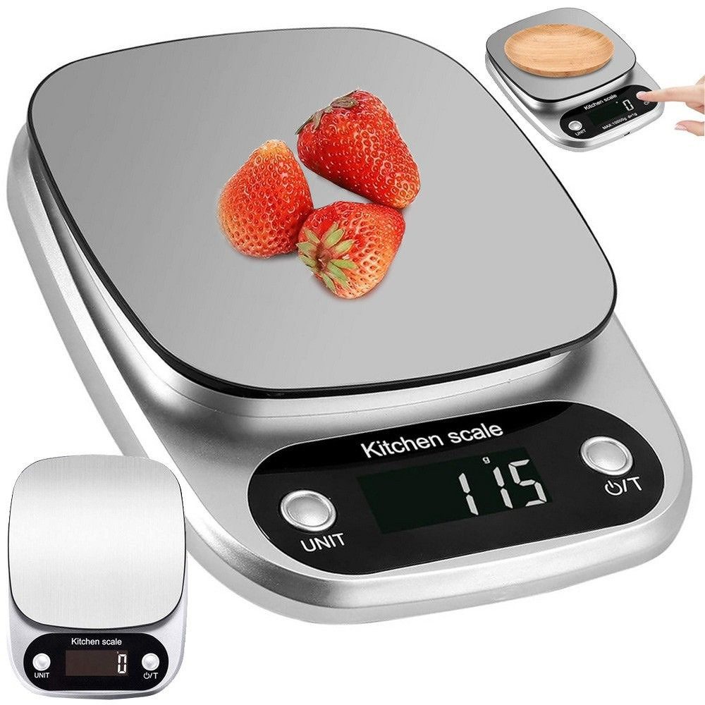 VERK GROUP Küchenwaage Digitale Digitalwaage Küchenwaage Haushaltswaage Küchen Waage 3kg / 1