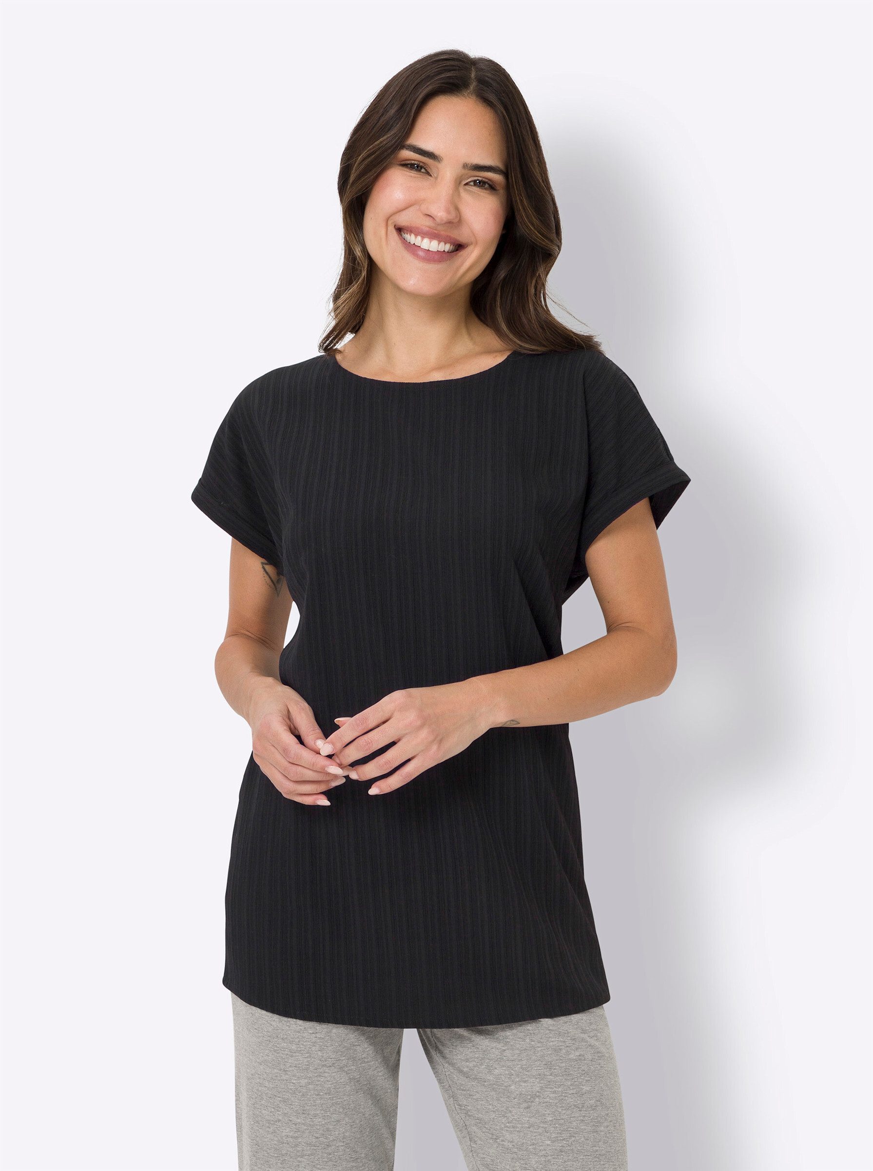 Sieh an! Trainingsshirt Longshirt . günstig online kaufen