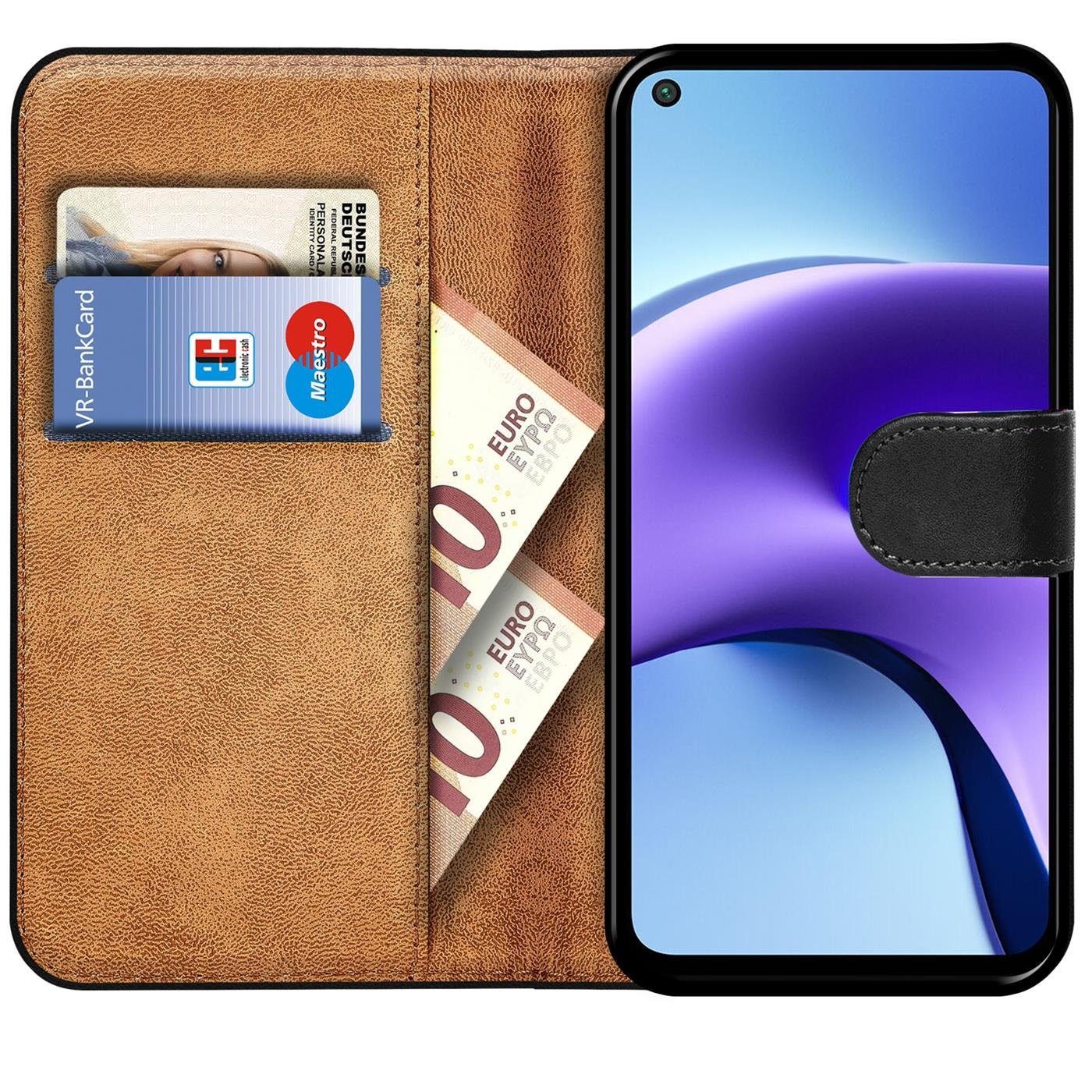 CoolGadget Handyhülle Book Case Handy Tasche für Xiaomi Redmi Note 9T 6,53 Zoll, Hülle Klapphülle Flip Cover für Redmi Note 9T Schutzhülle stoßfest