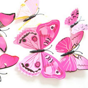 Juoungle Wandsticker Schmetterlinge Deko Schmetterling Wanddeko Butterfly Wandsticker