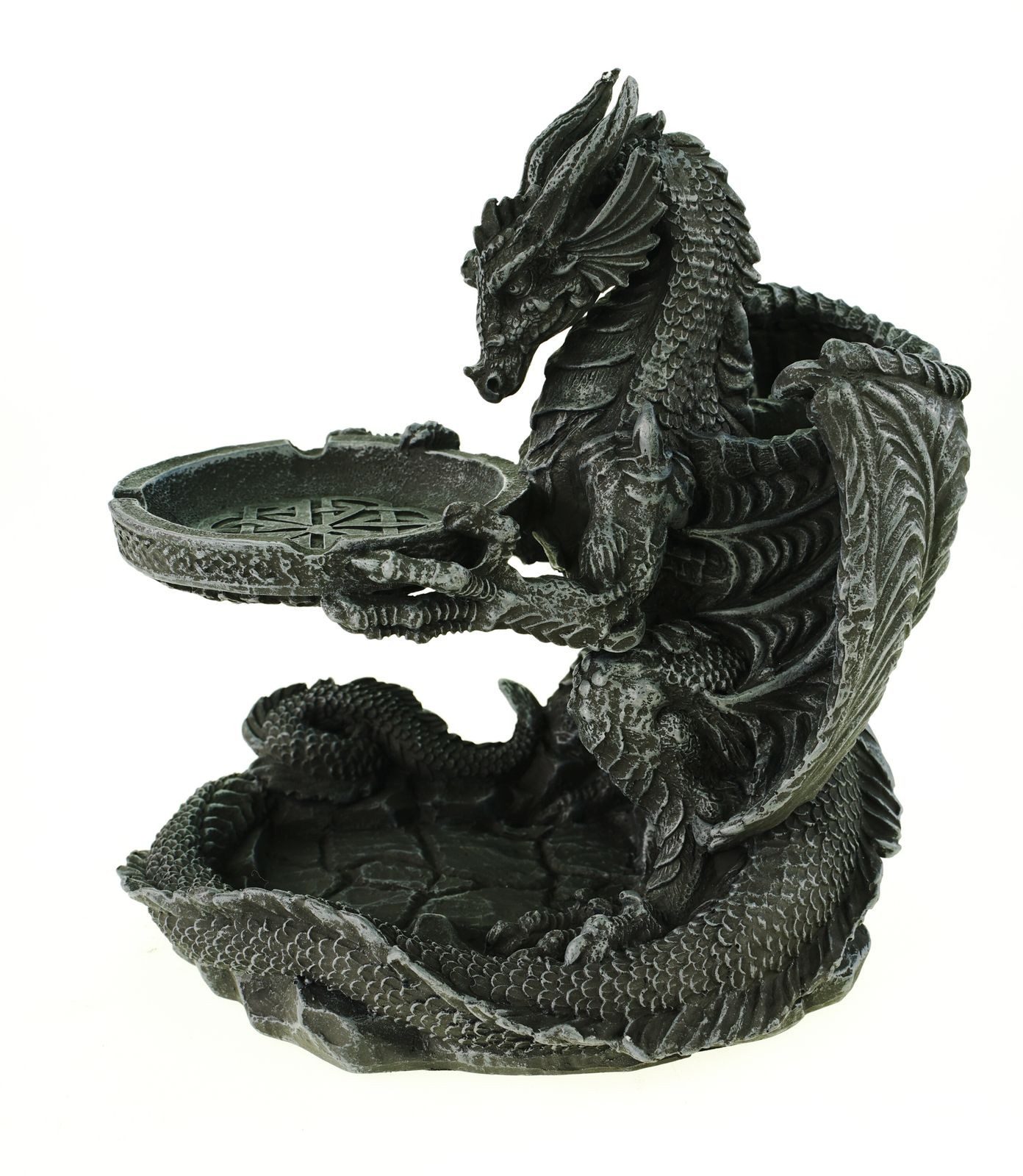 Vogler Dekofigur Großes Drachen Raucherset mit Aschenbecher und Ablage 20 c günstig online kaufen