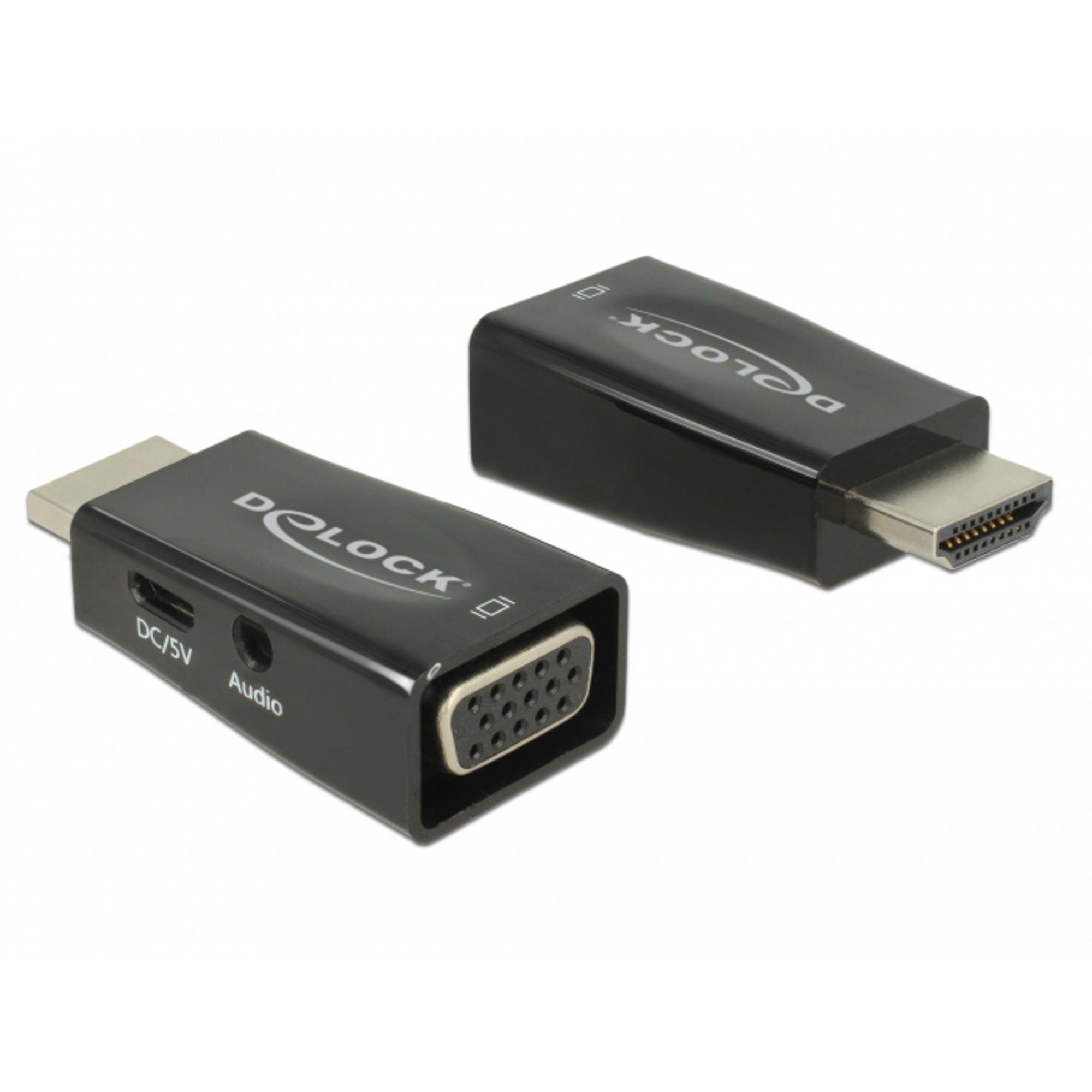 > Buchse DeLOCK Adapter Delock & mit HDMI-A Stecker VGA Audio- Video-Adapter