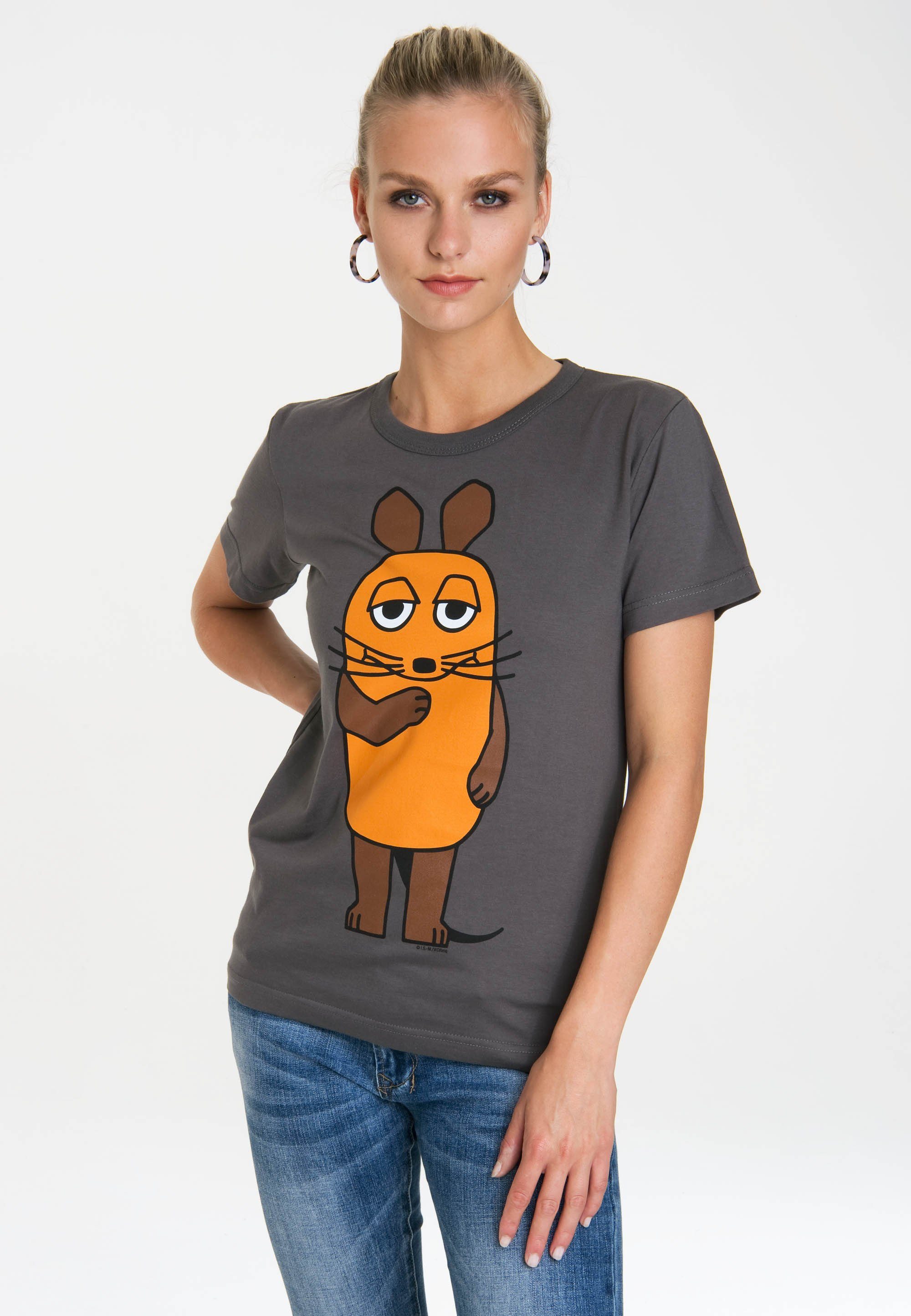 LOGOSHIRT T-Shirt Die Sendung mit der Maus mit lizenziertem Print