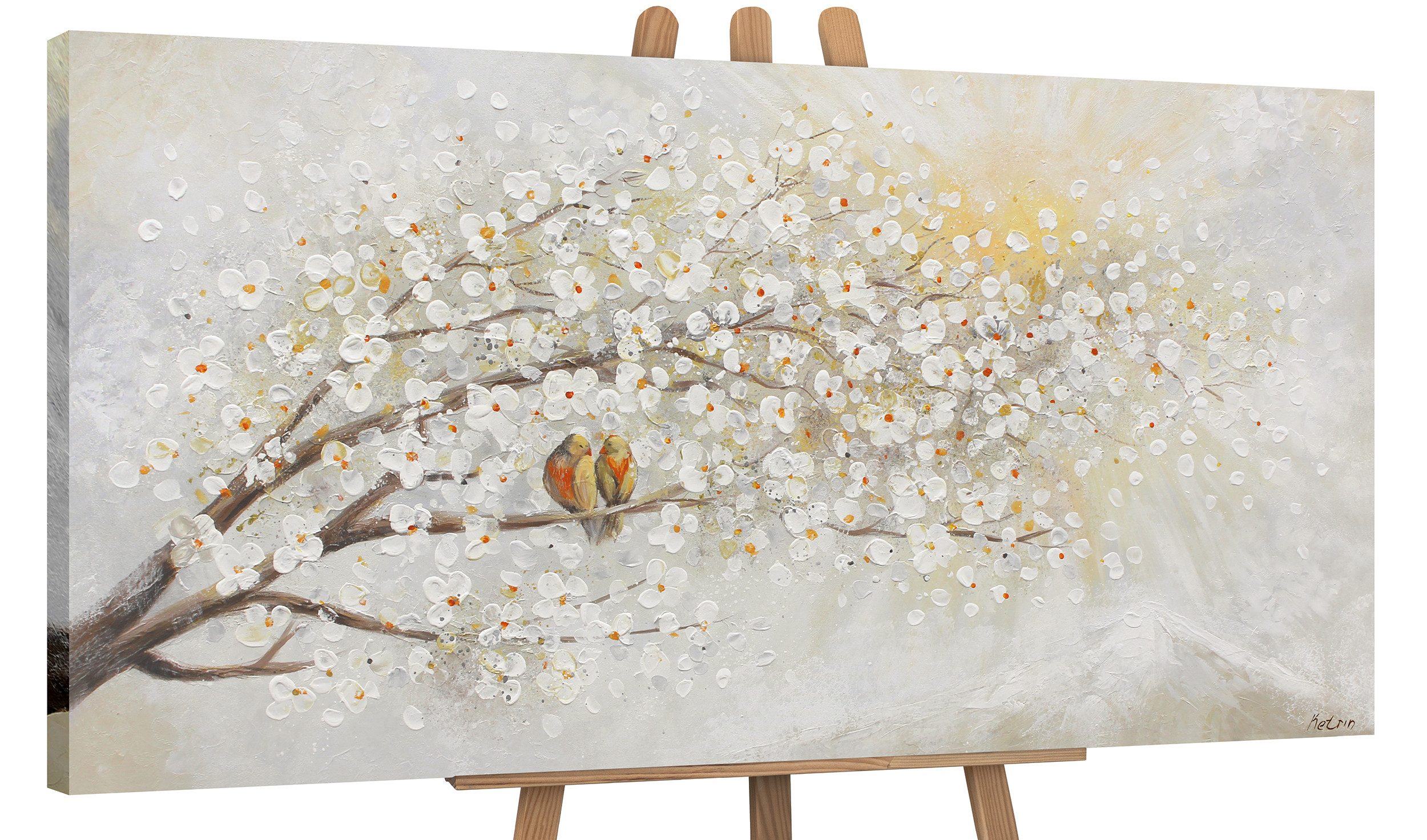 YS-Art Gemälde Sonnenaufgang, Natur, Leinwand Bild günstig online kaufen