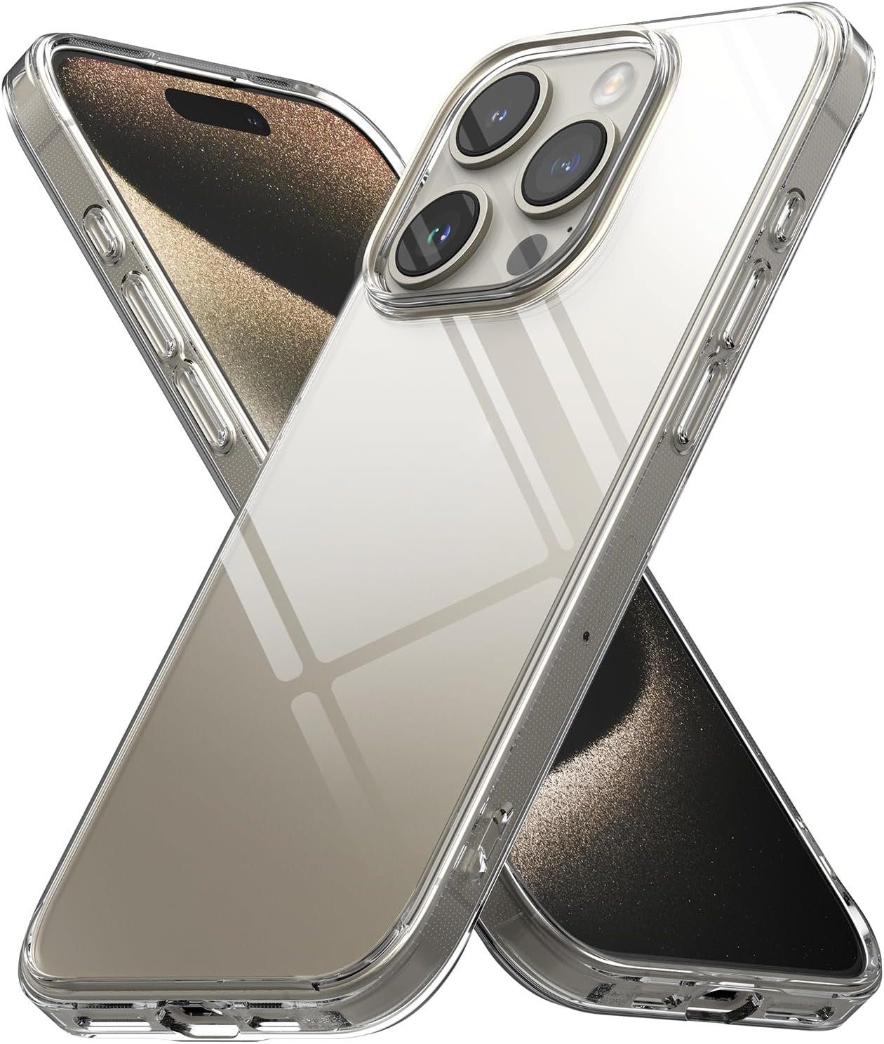MSM Handyhülle Hülle für Apple iPhone 15 / Pro / Max / Plus Silikon Schutz Case Klar