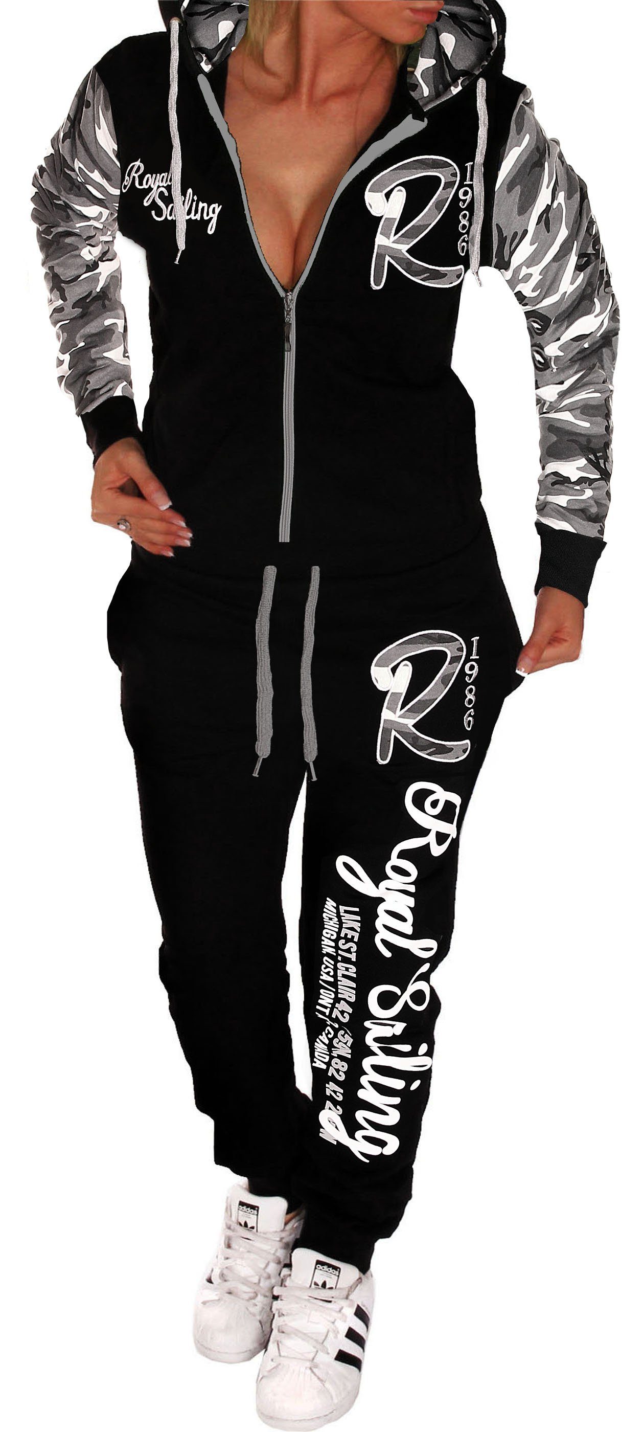 RMK Jogginganzug Royal Sailing Damen Trainingsanzug Sportanzug Fitness Hausanzug, mit Kapuze