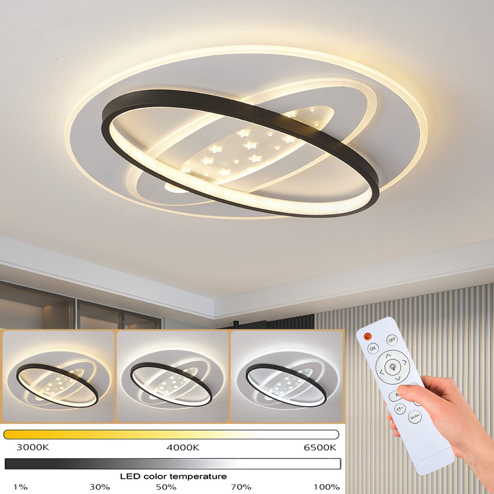 style home LED Deckenleuchte Metall Deckenlampe, günstig online kaufen