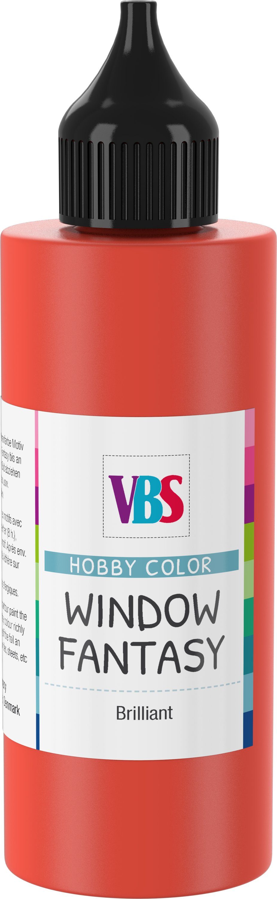 Fenstersticker, VBS, 85 ml Glitter-Rot