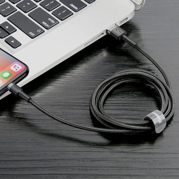 Baseus Cafule Kabel strapazierfähiges Nylonkabel USB / iPhone Smartphone-Kabel, Lightning, Standard-USB